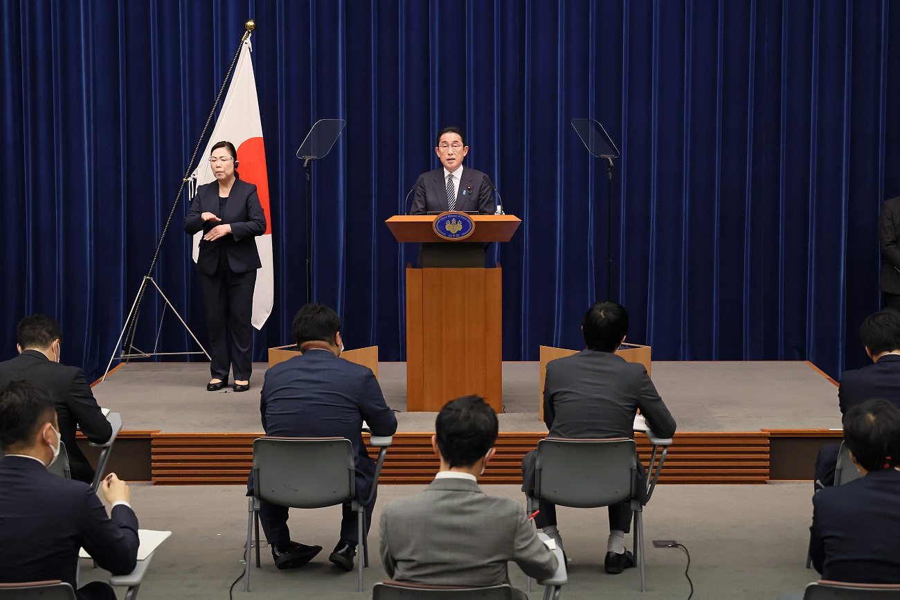 冒頭に発言する岸田総理６