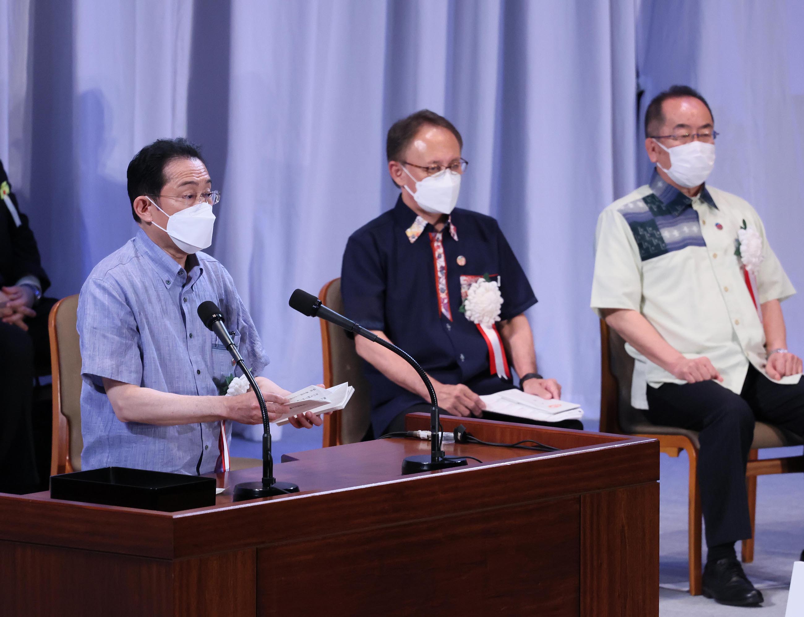 沖縄復帰50周年記念式典 岸田内閣総理大臣式辞