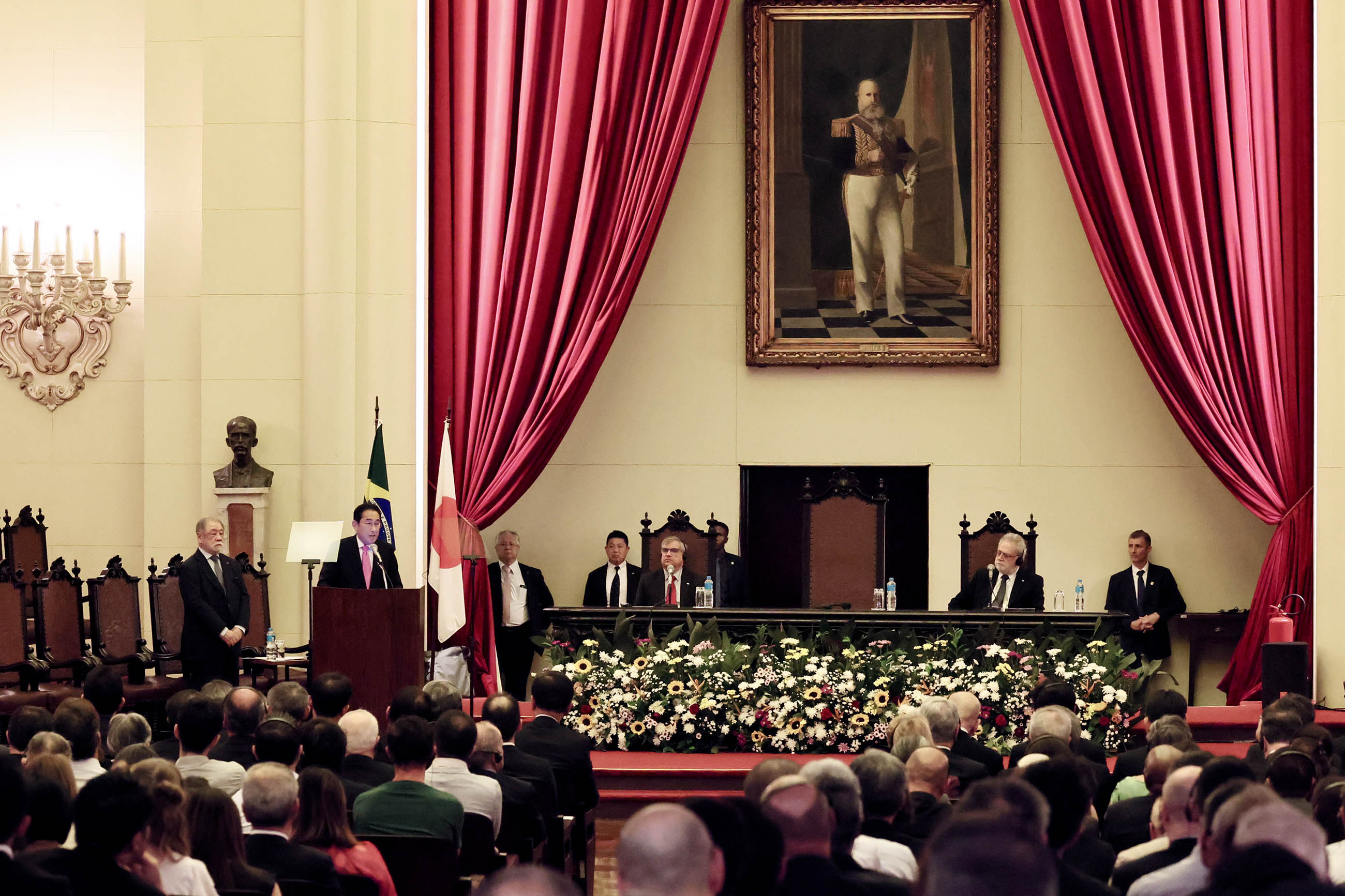 対中南米政策スピーチを行う岸田総理２