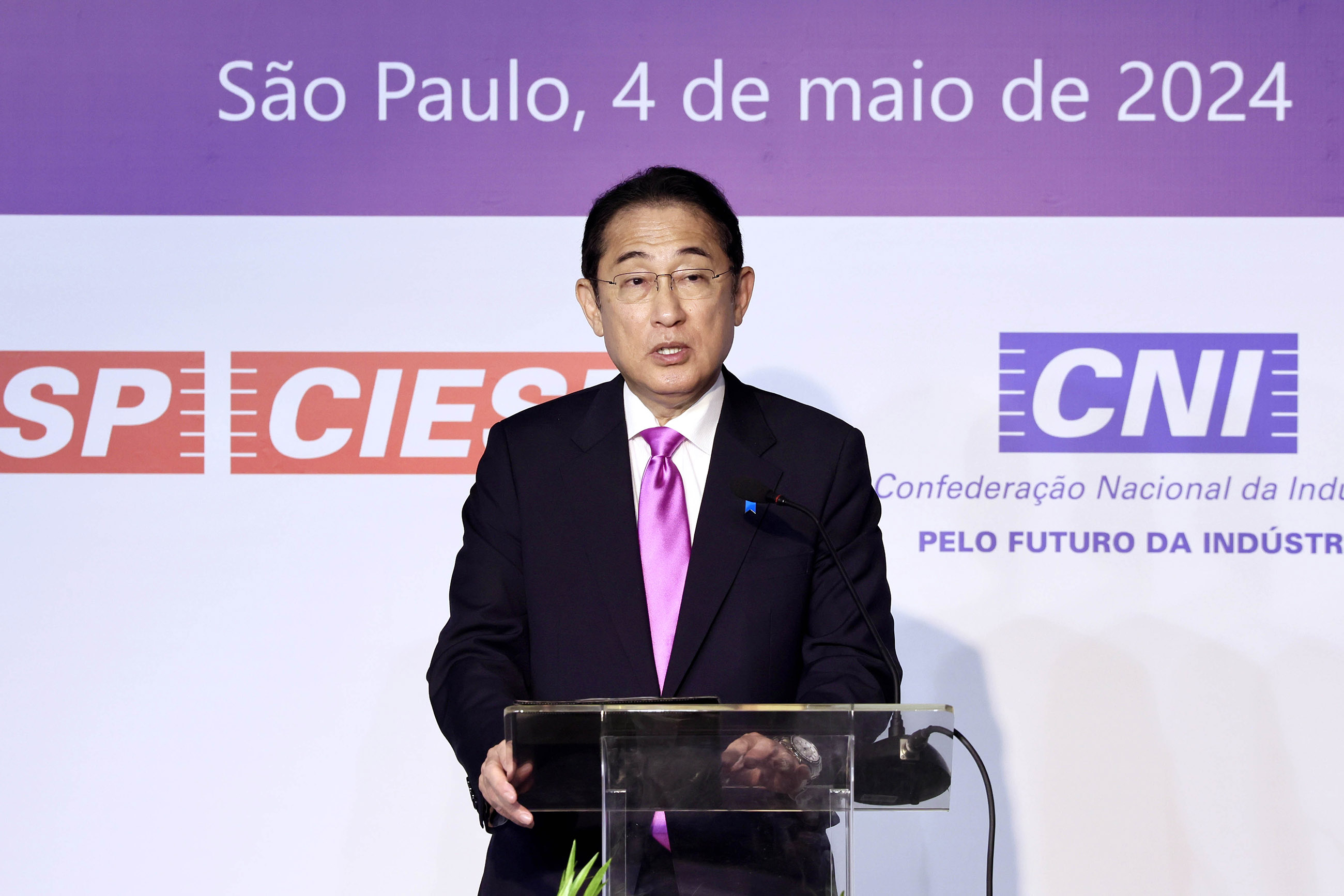 日・ブラジル・ビジネスフォーラムに出席する岸田総理５