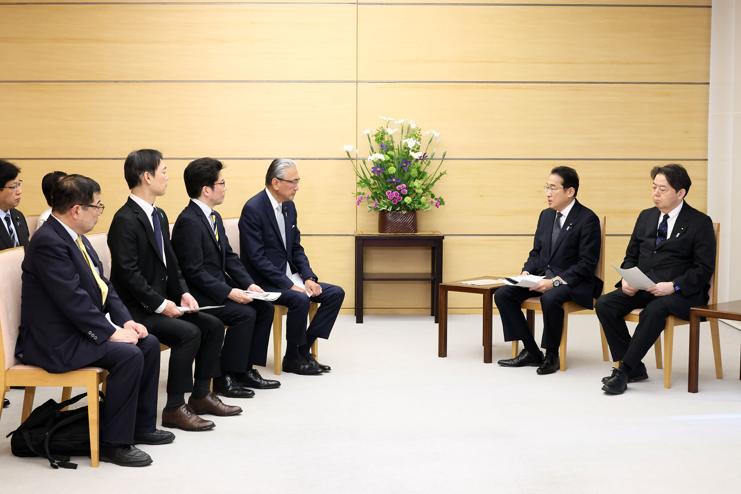 面会する岸田総理２