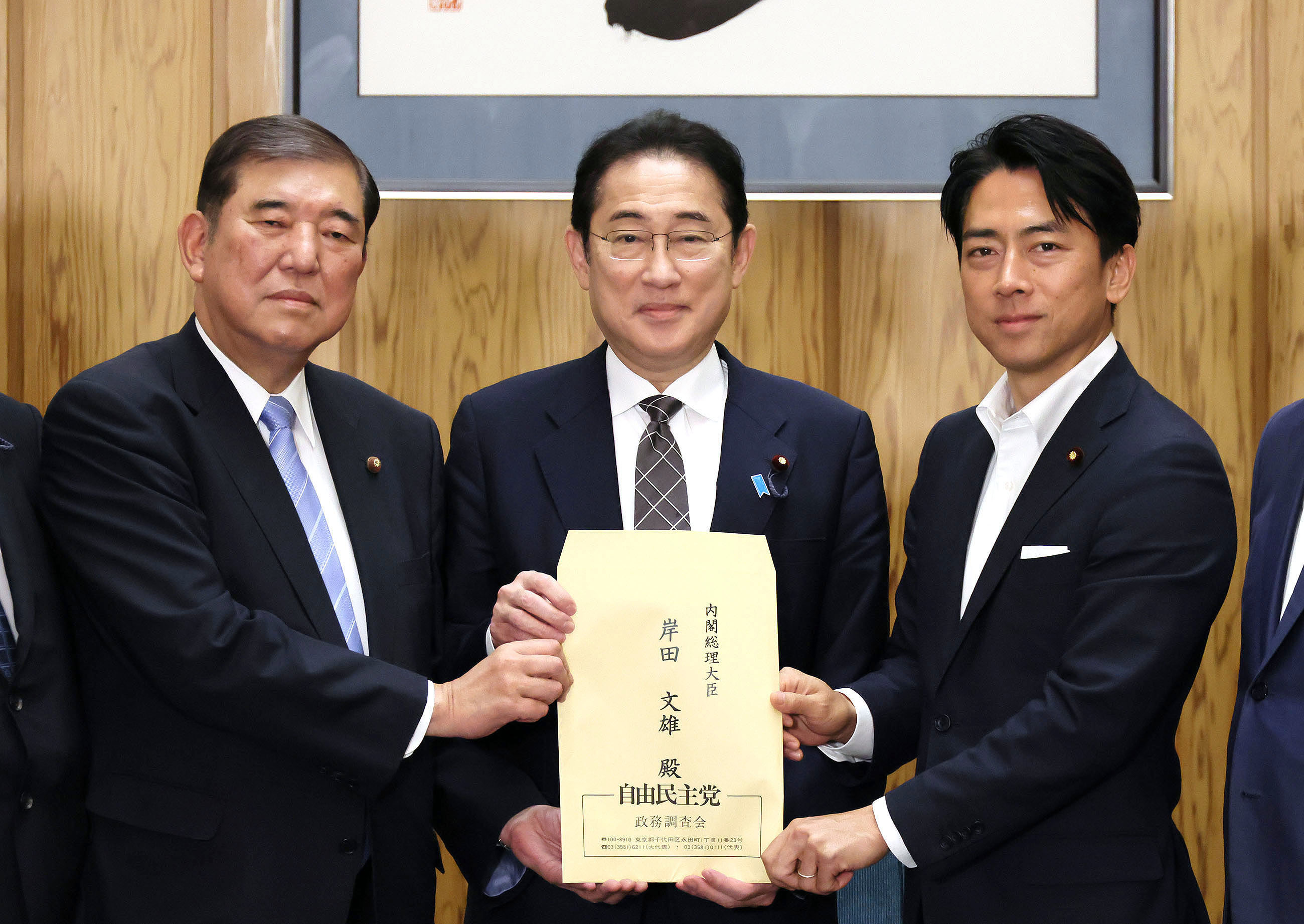 申入れを受ける岸田総理１