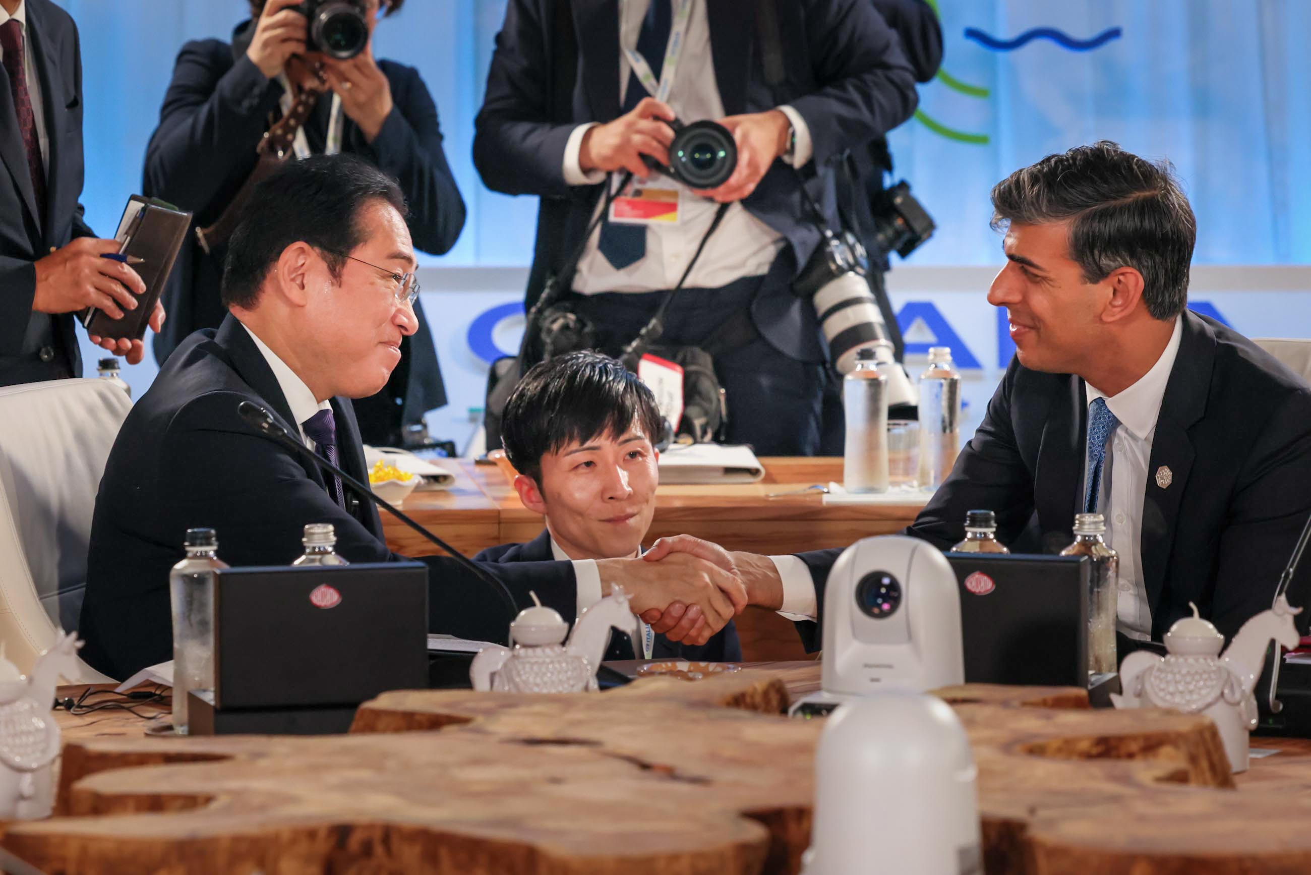 スナク英国首相との懇談２