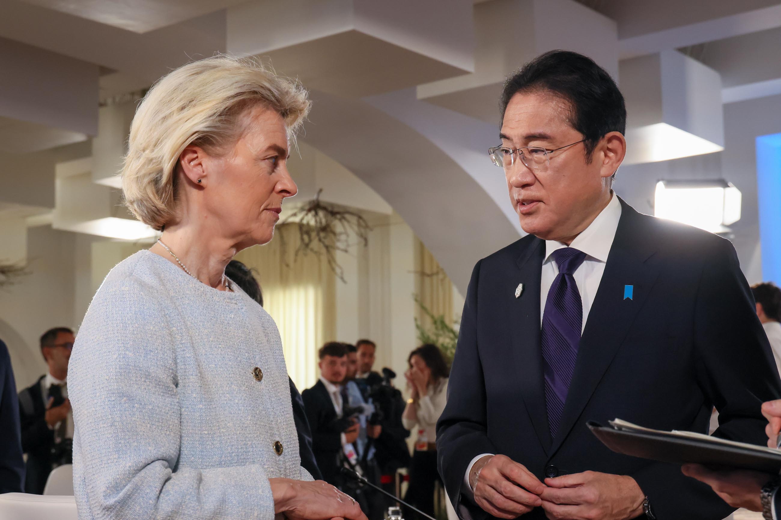 フォン・デア・ライエン欧州委員会委員長との懇談１