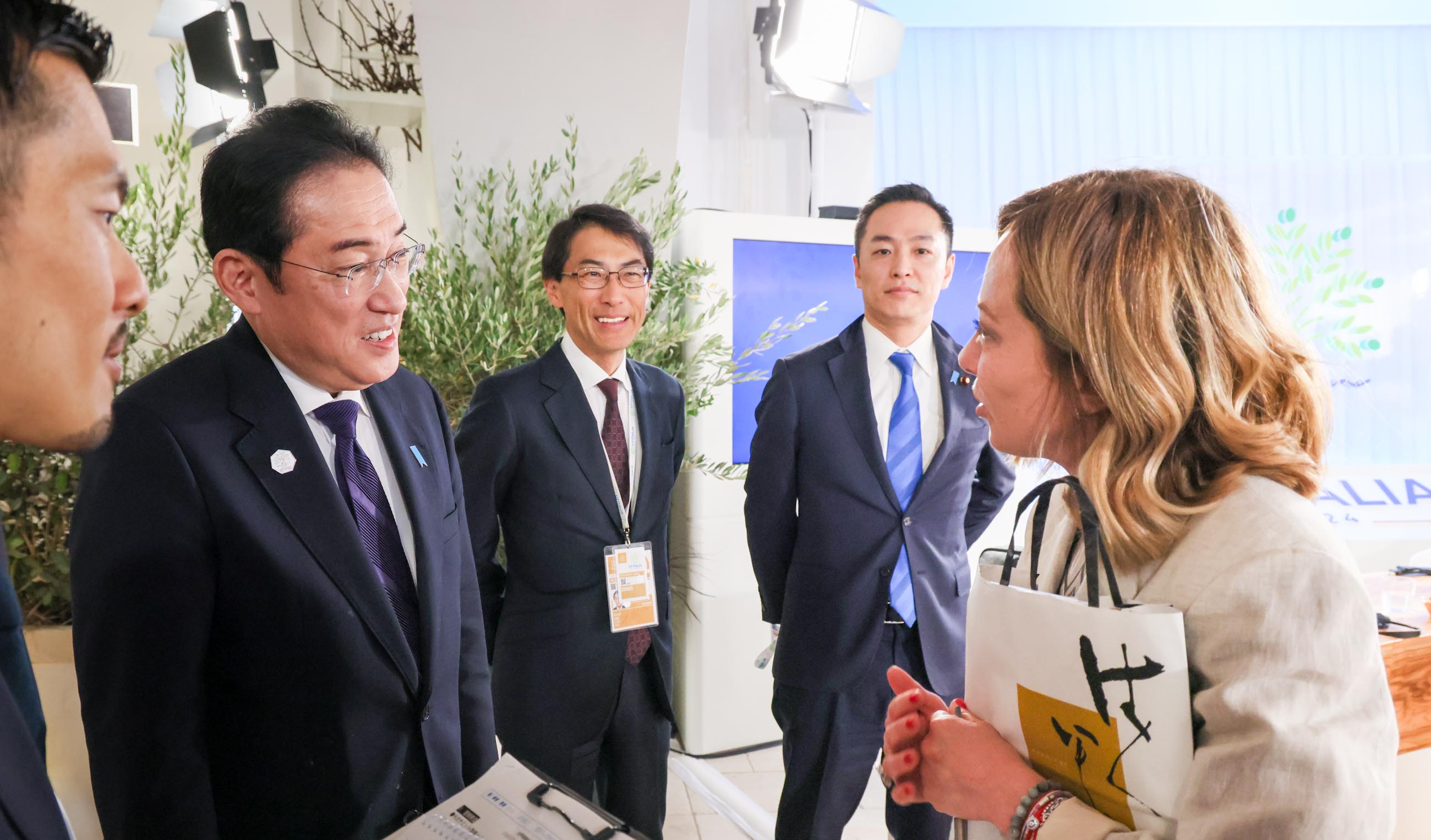 メローニ伊首相との懇談２