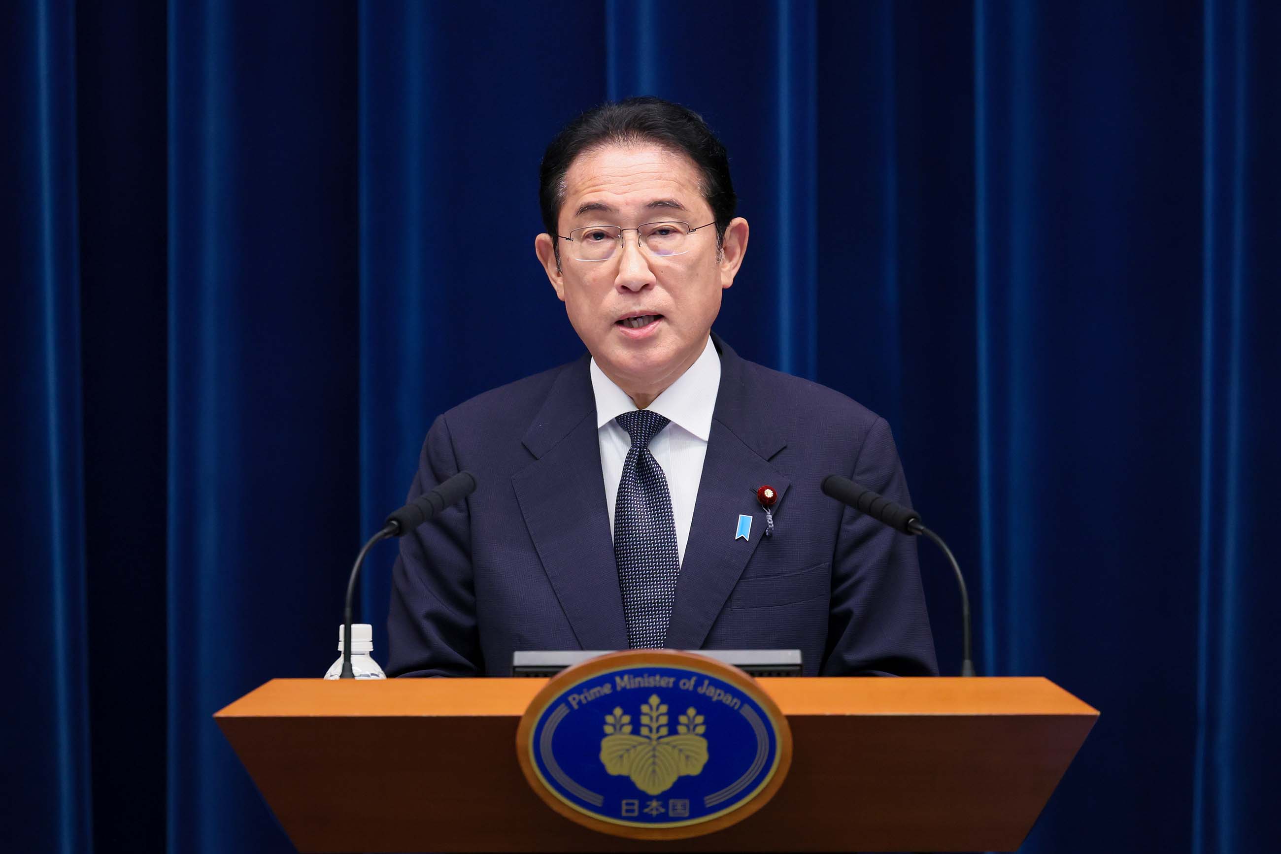 冒頭に発言する岸田総理１