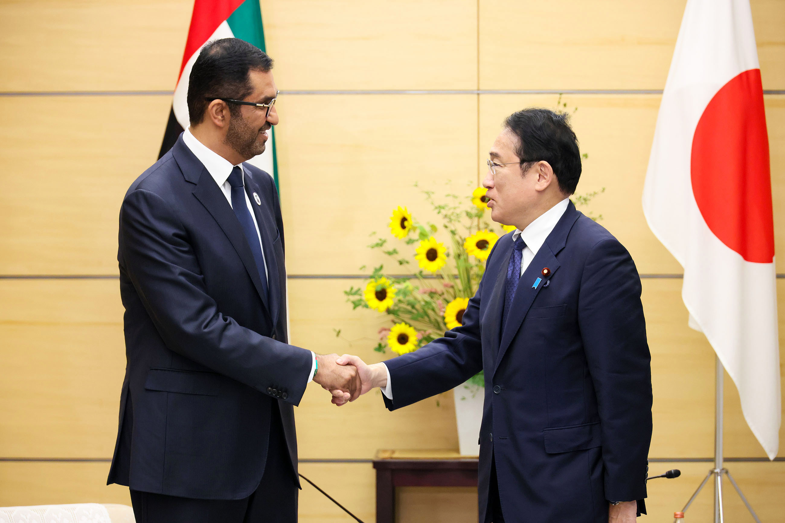 表敬を受ける岸田総理２