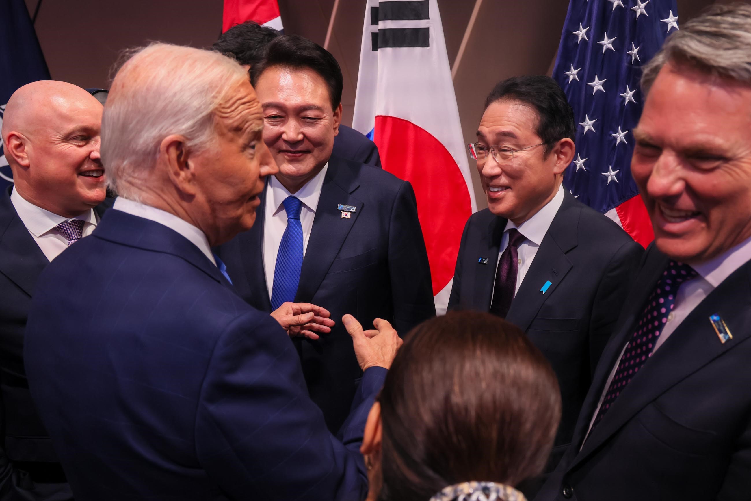 ＩＰ４首脳とバイデン米大統領との懇談３