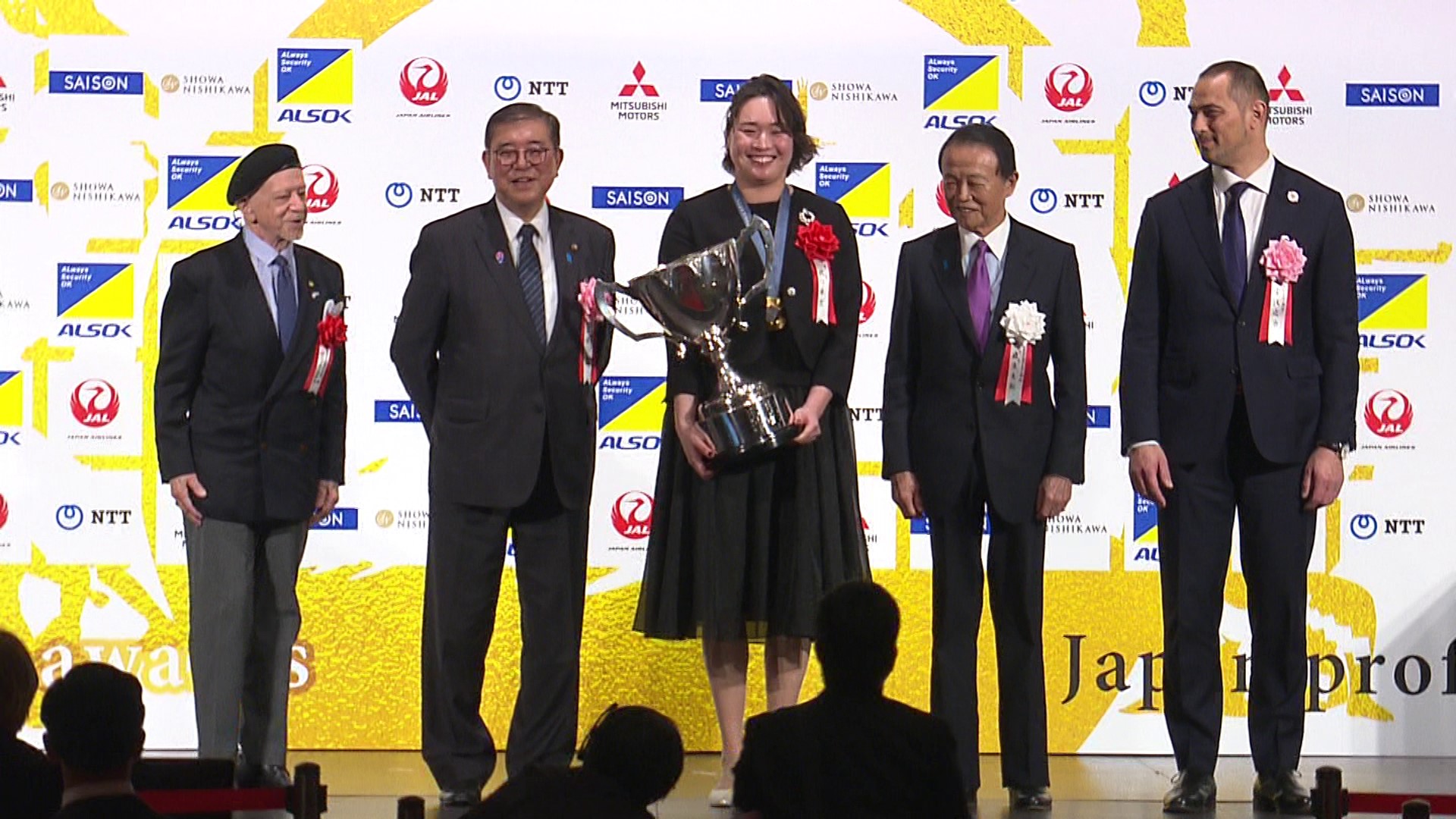 受賞者等との写真撮影