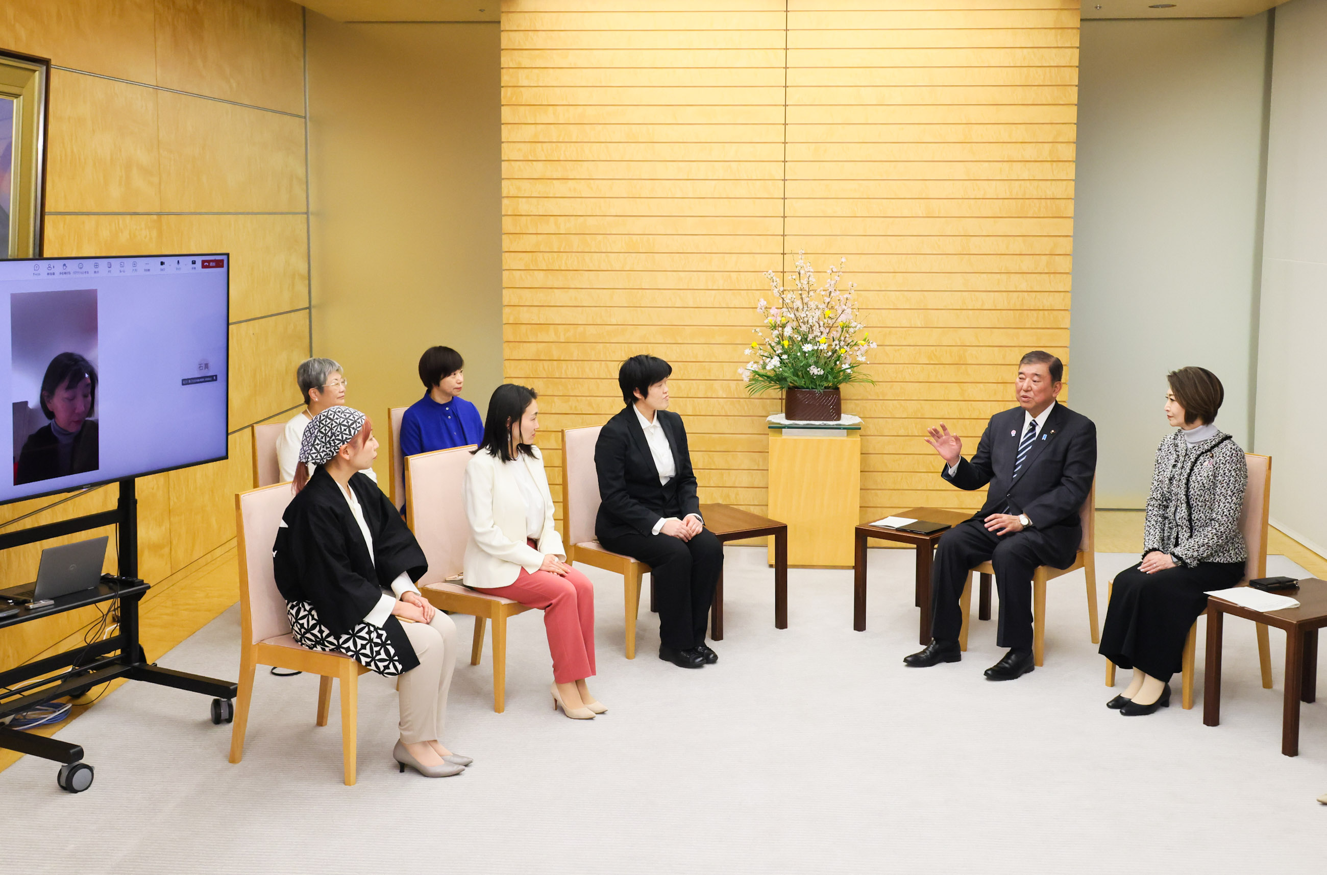 面会する石破総理２