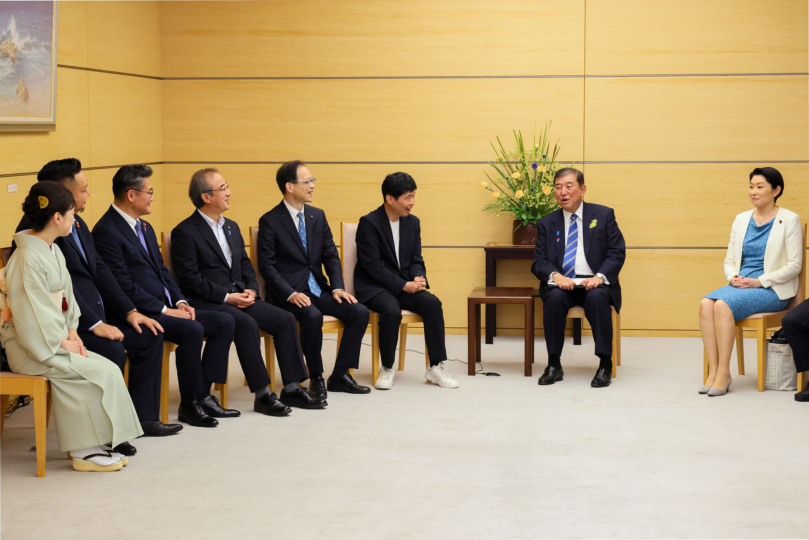 申入れを受ける石破総理２