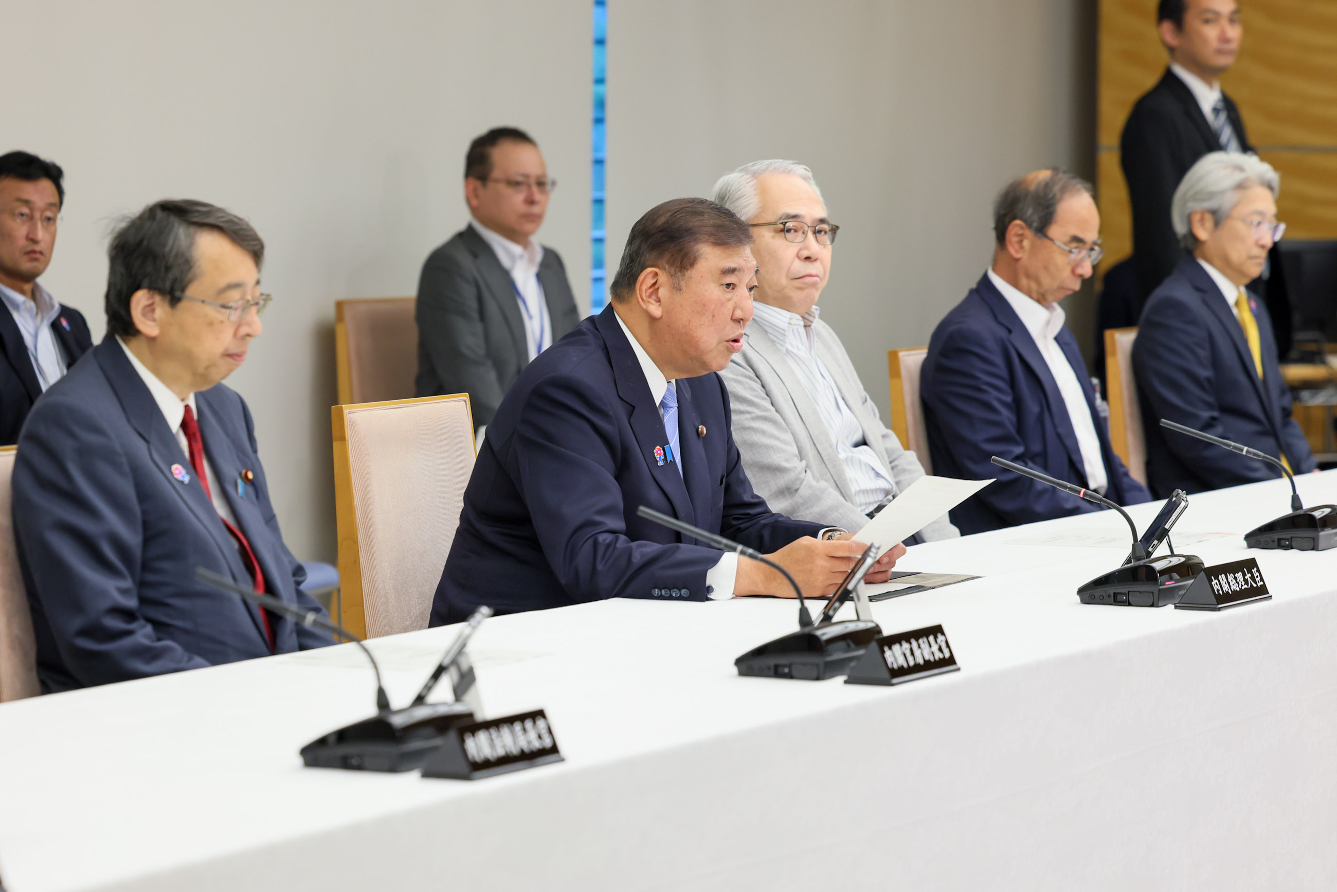 挨拶をする石破総理３