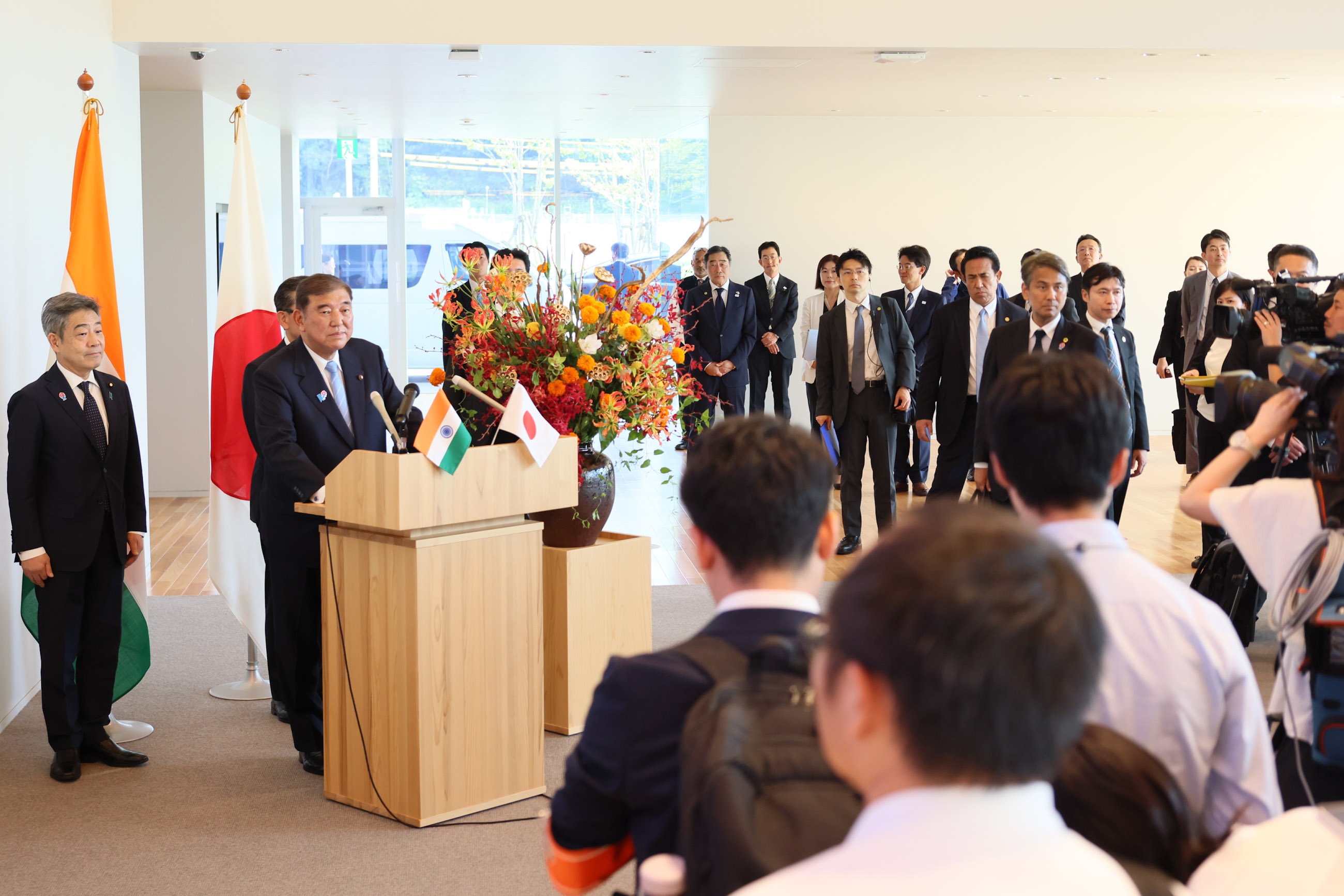 会見を行う石破総理１