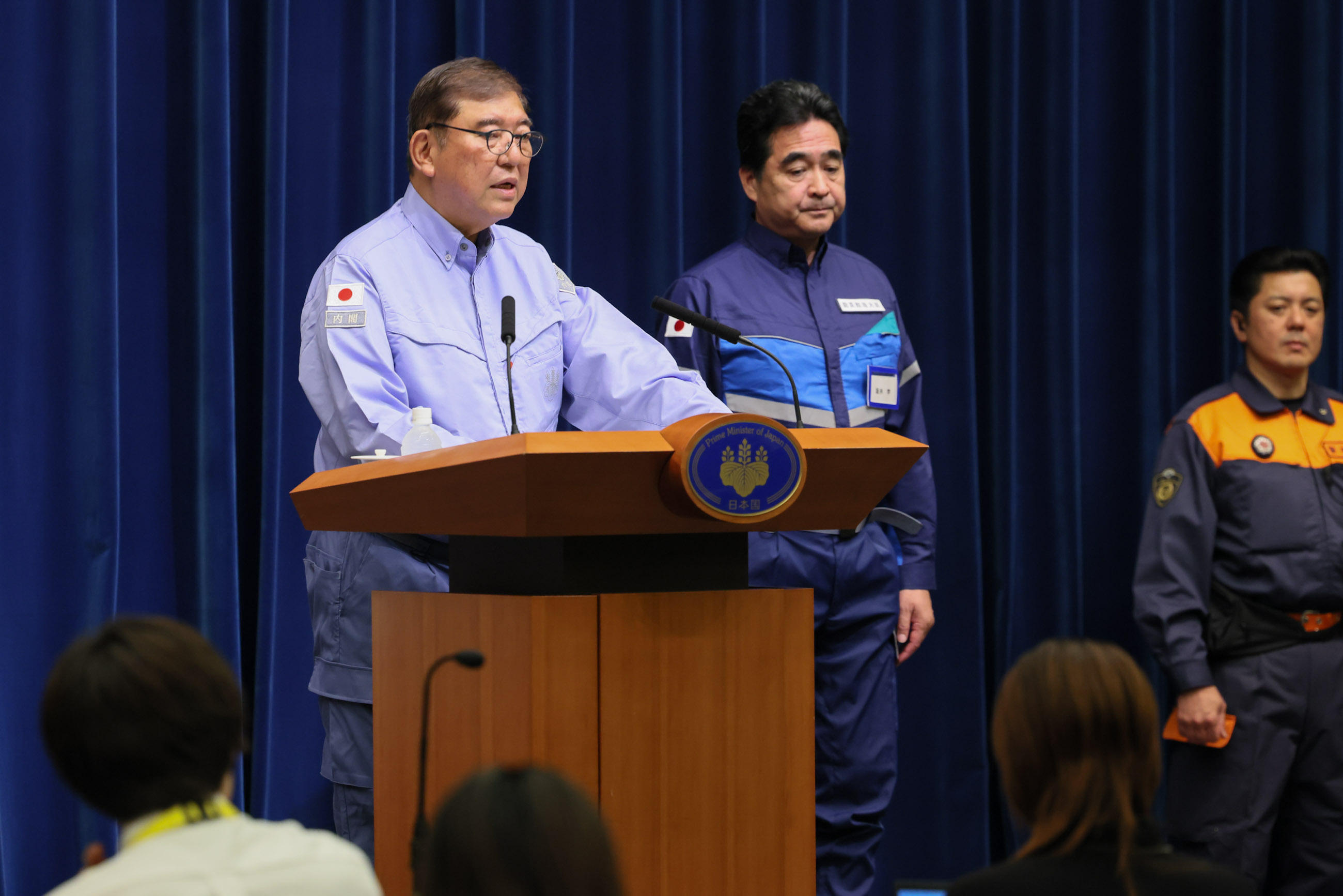 記者会見を行う石破総理２