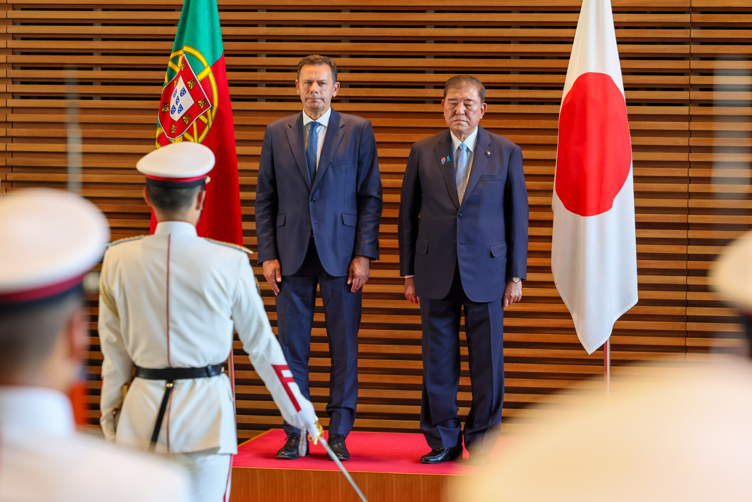 儀じょう隊による栄誉礼及び儀じょう３