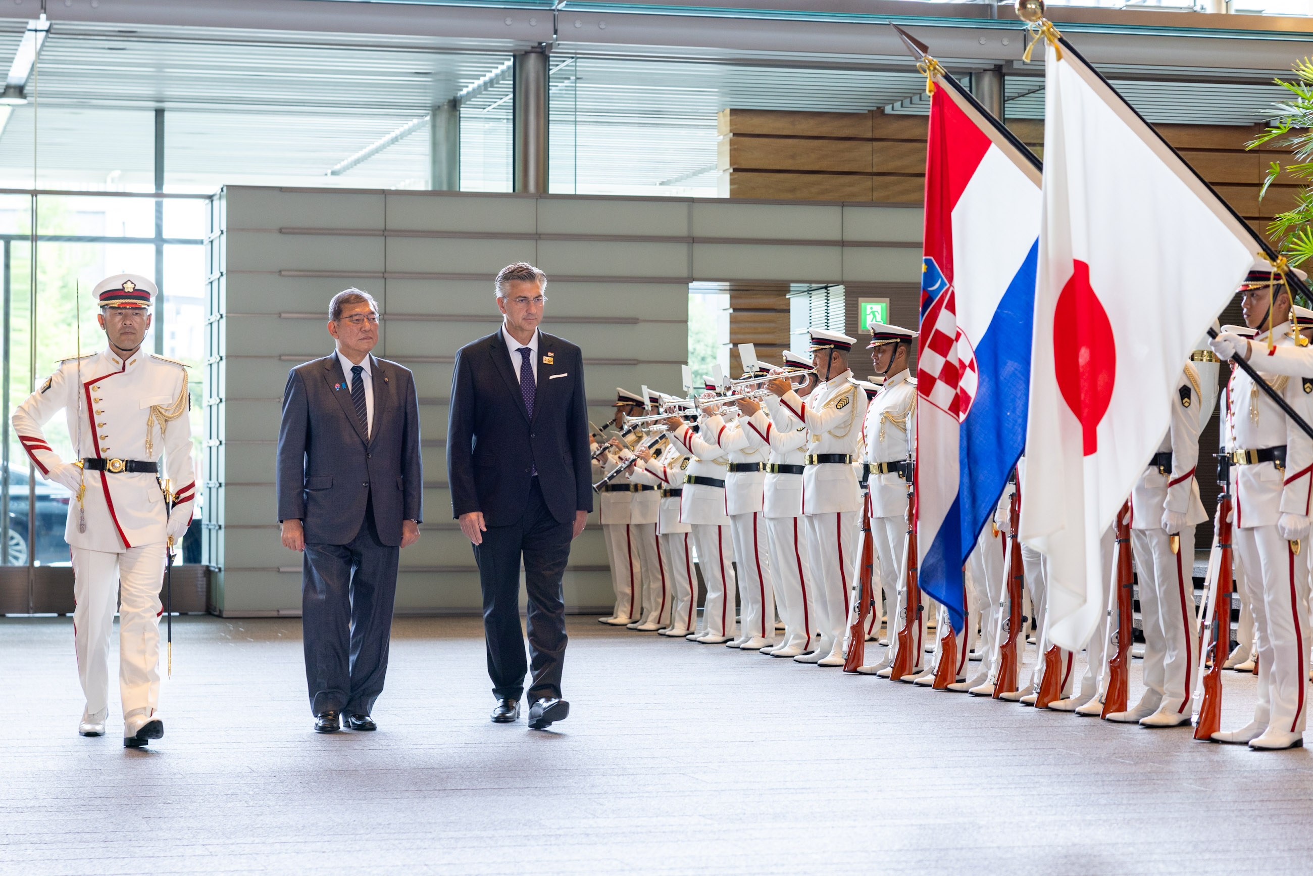 儀じょう隊による栄誉礼及び儀じょう４