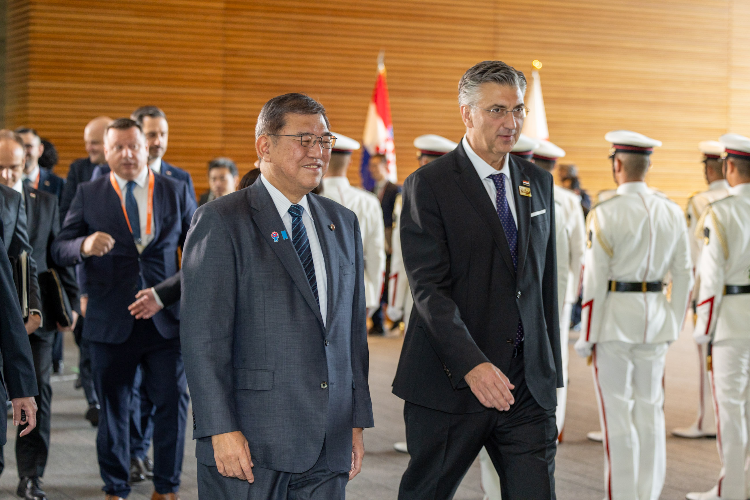 儀じょう隊による栄誉礼及び儀じょう６