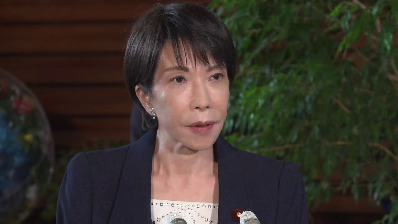 発言する高市総理