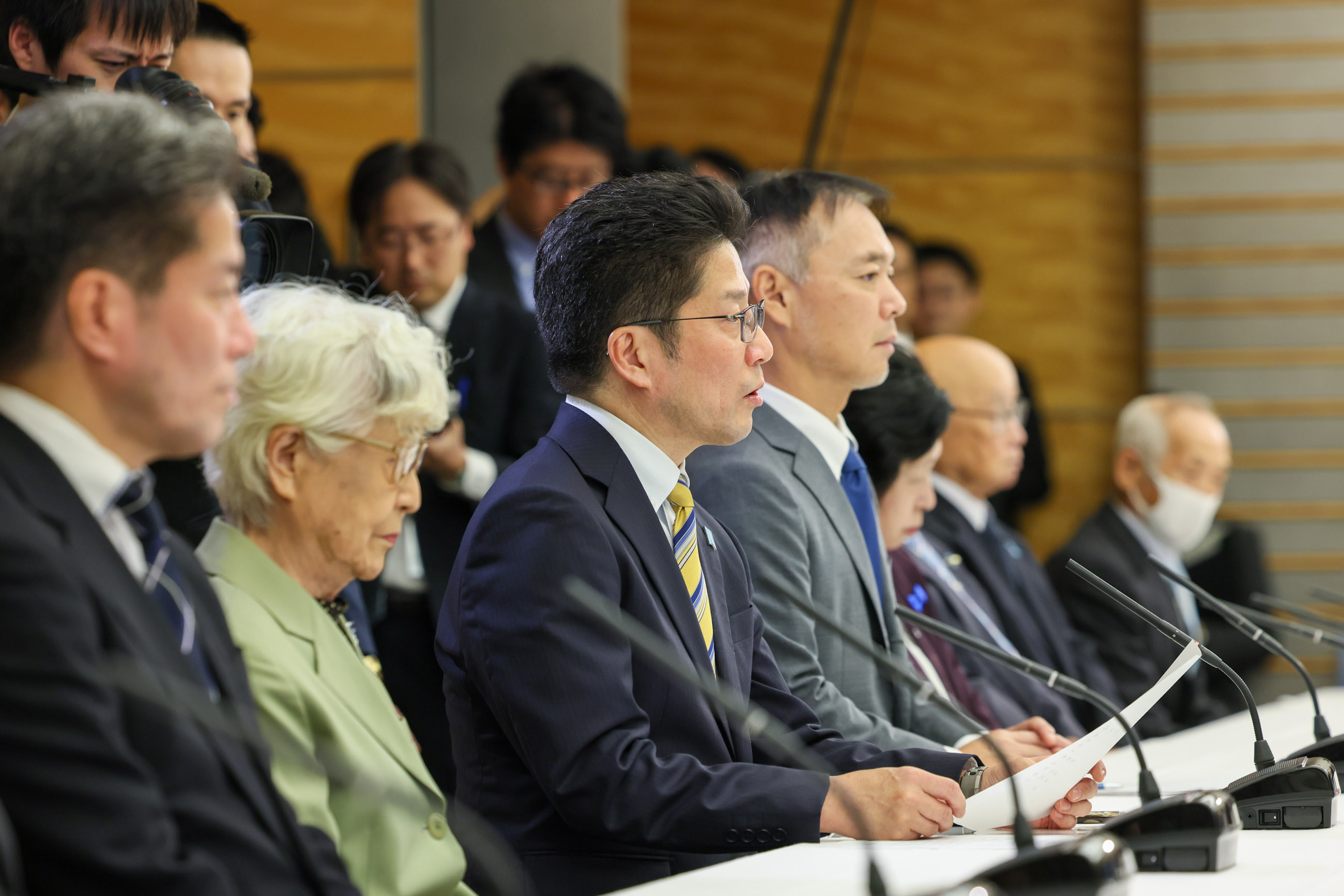 拉致被害者御家族等との面会の様子１