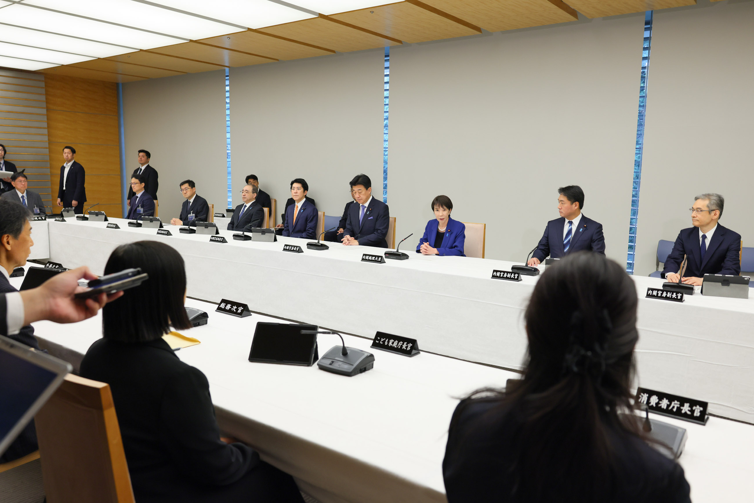 訓示を行う高市総理７