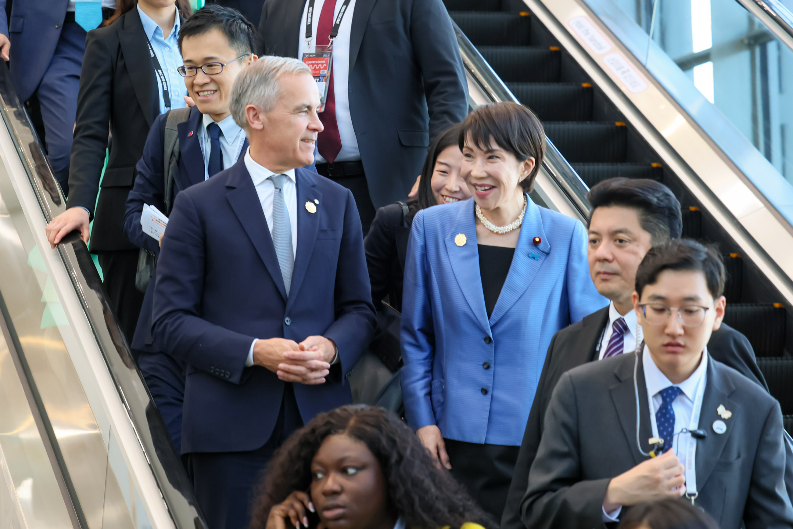 日・カナダ首脳会談に臨む両首脳