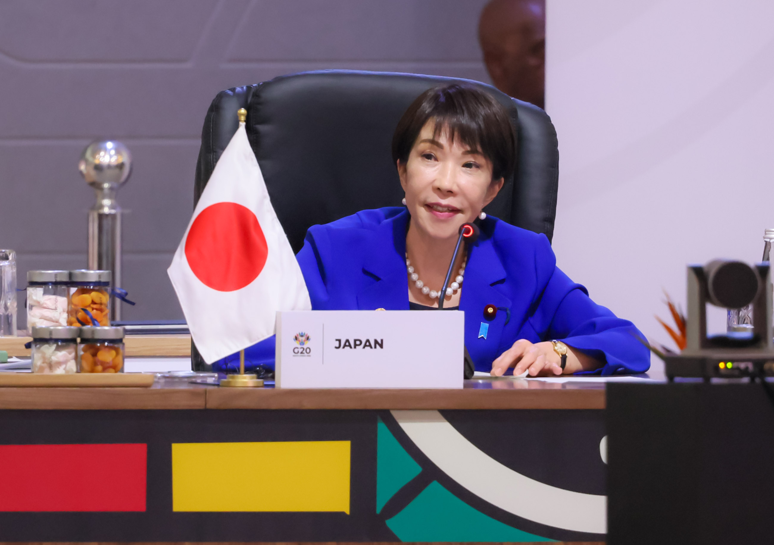 Ｇ２０サミット（セッション３）に出席する高市総理５