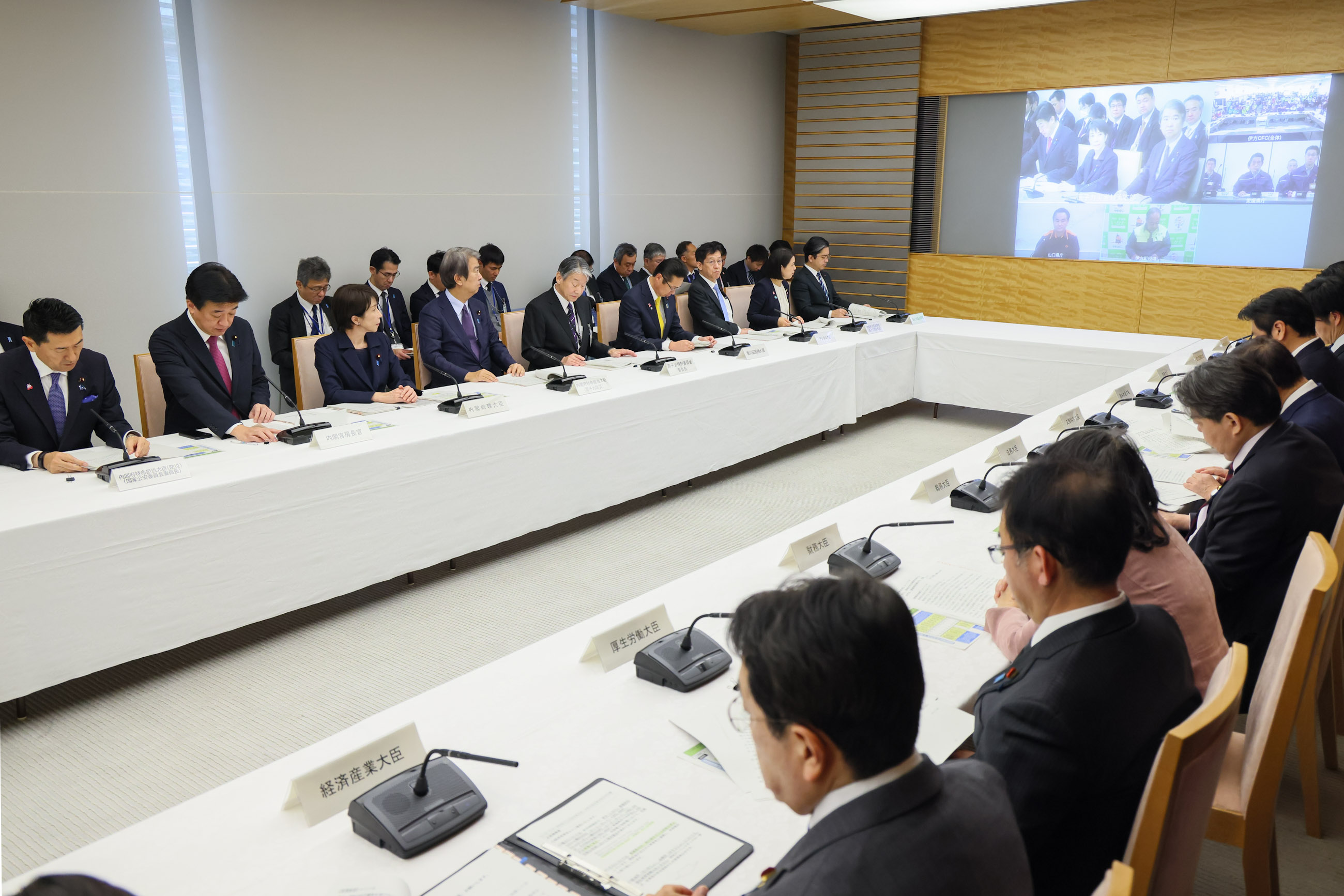 訓練に参加する高市総理