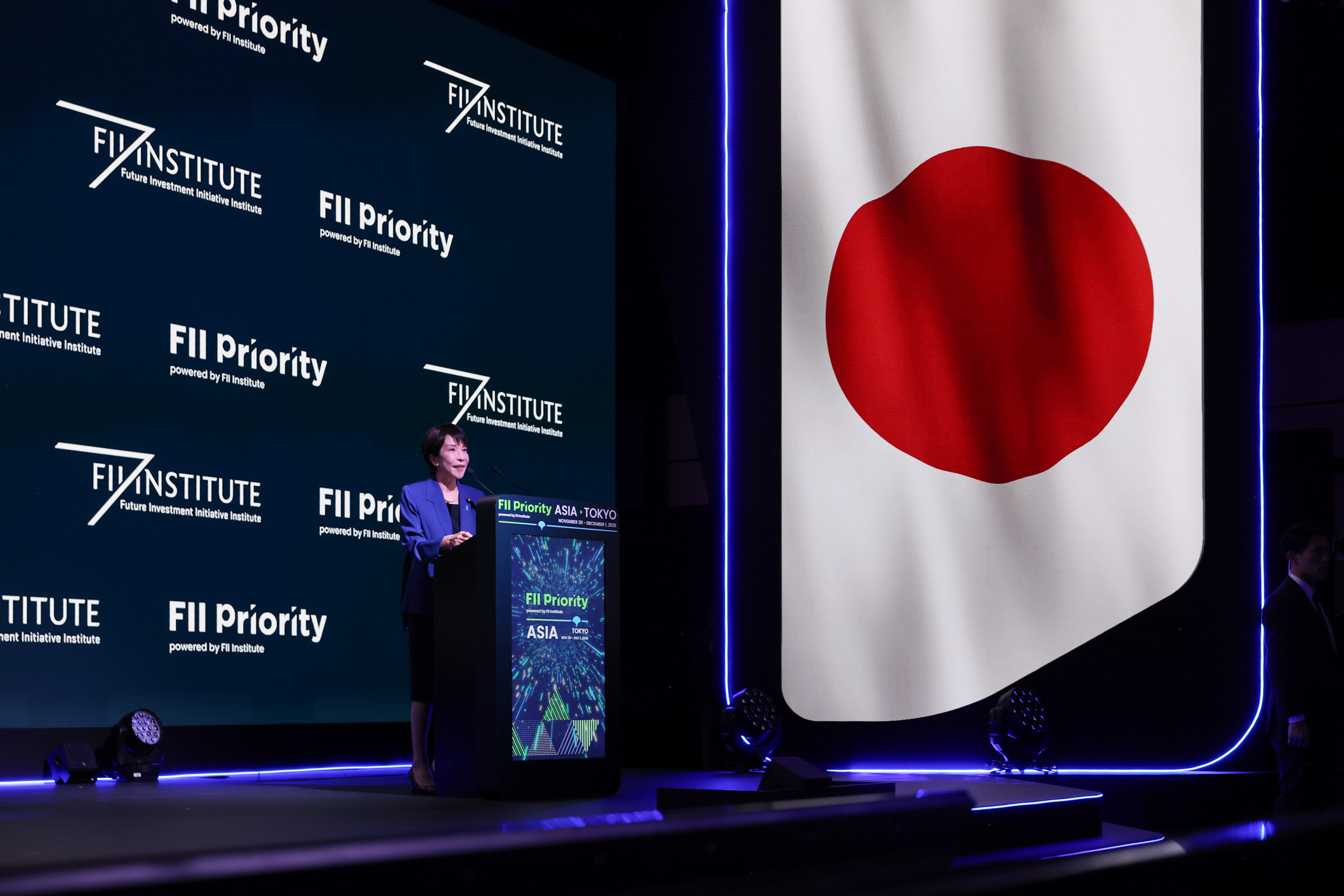 講演をする高市総理３