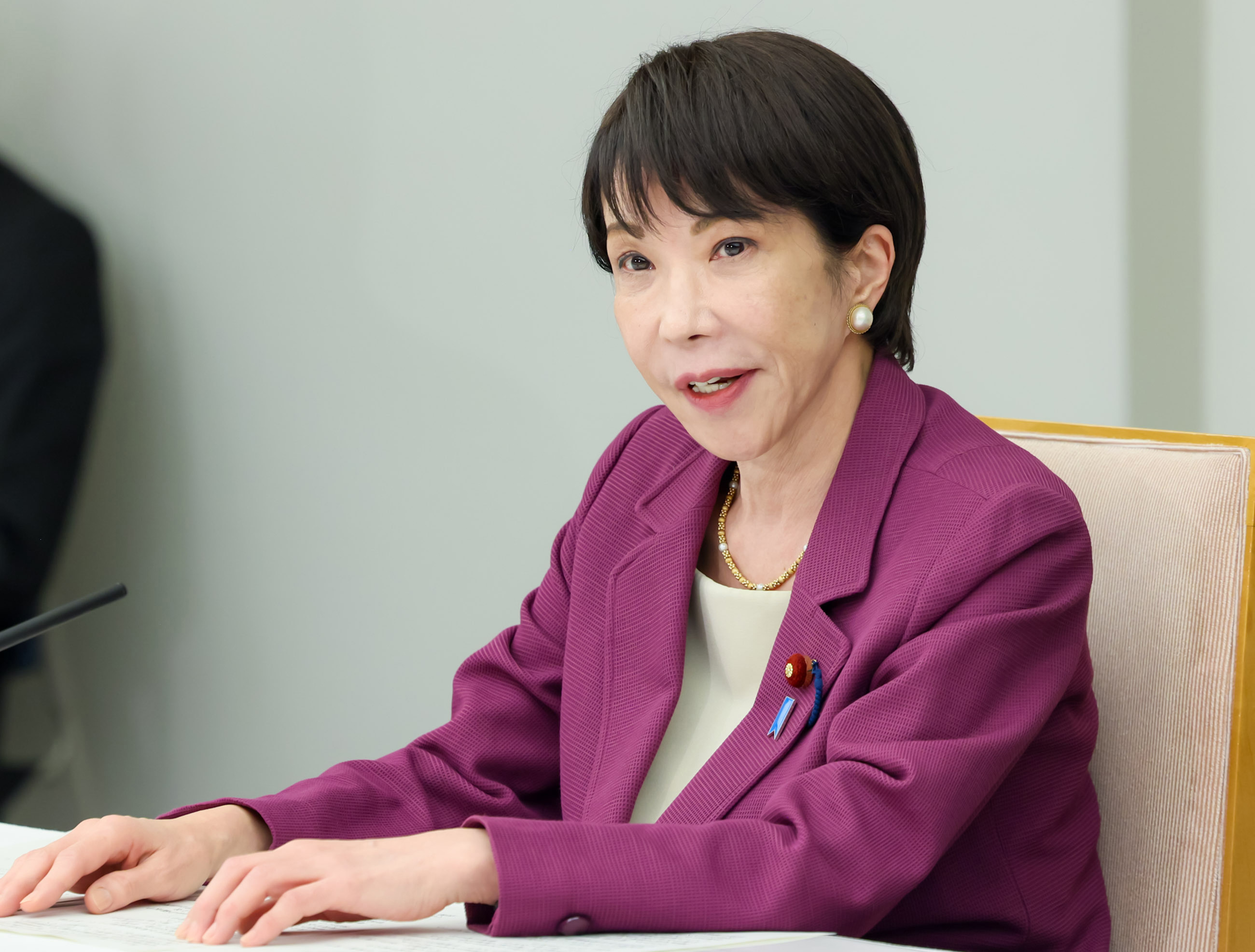 会議のまとめを行う高市総理５