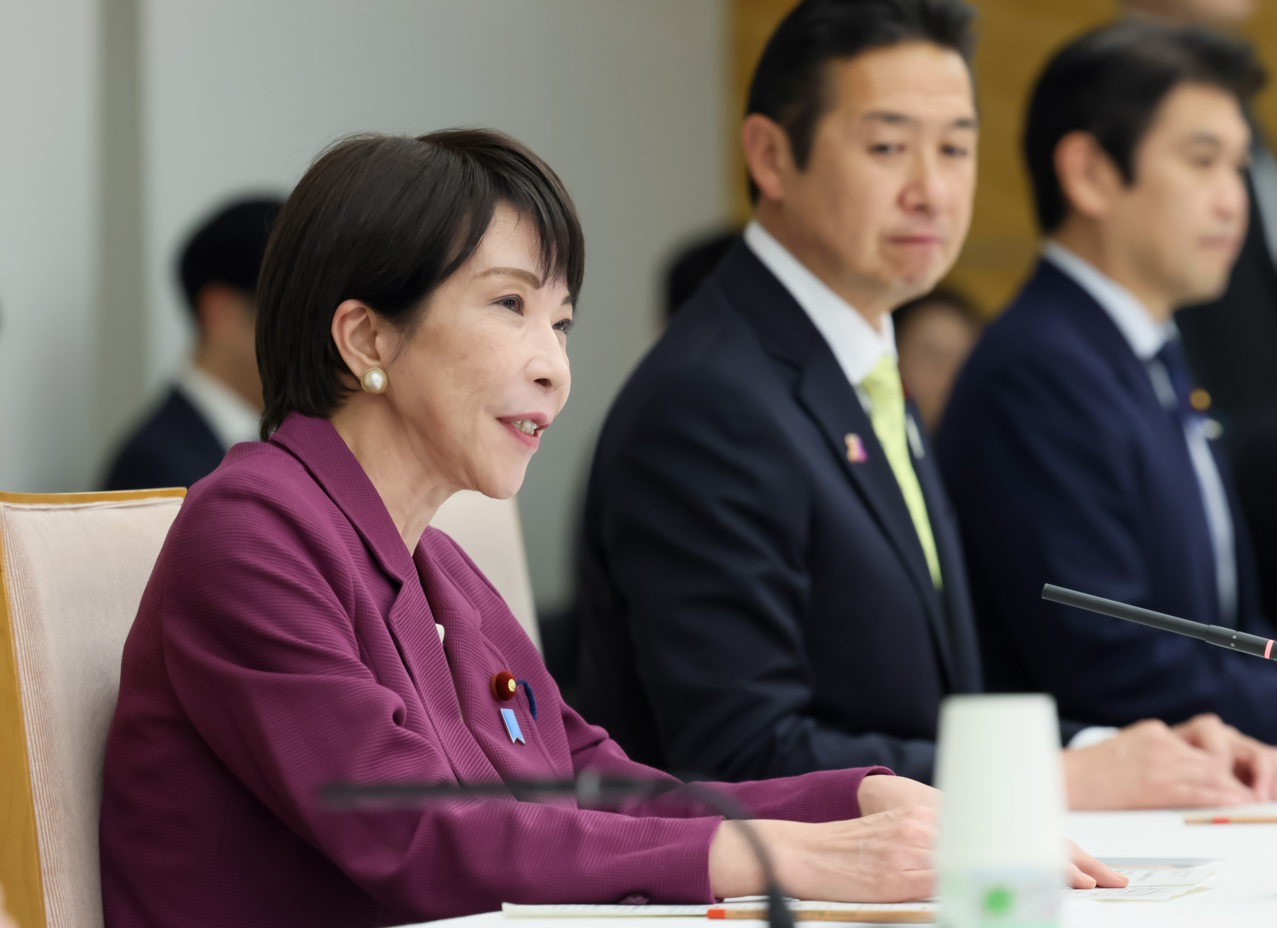 会議のまとめを行う高市総理６