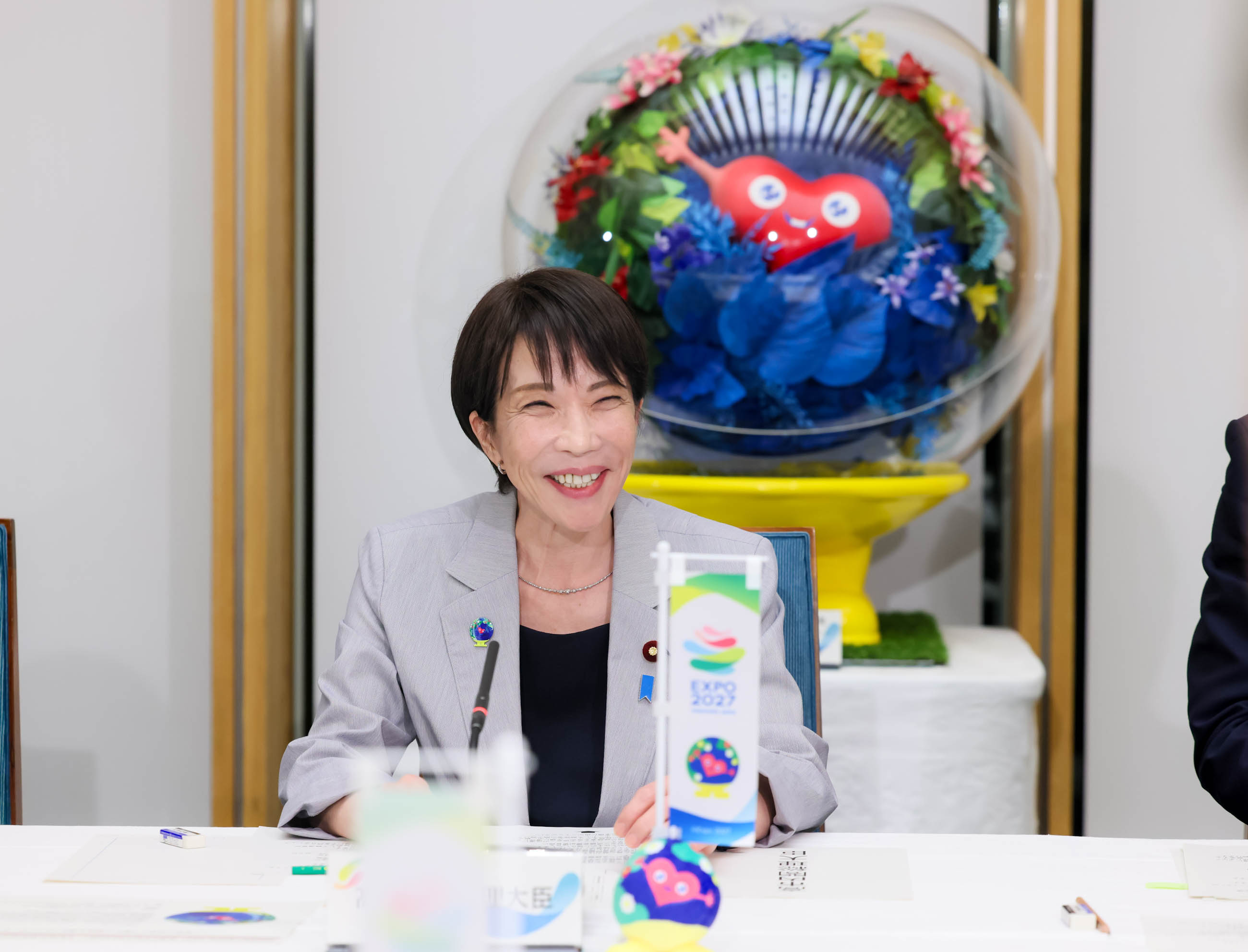 会議のまとめを行う高市総理１