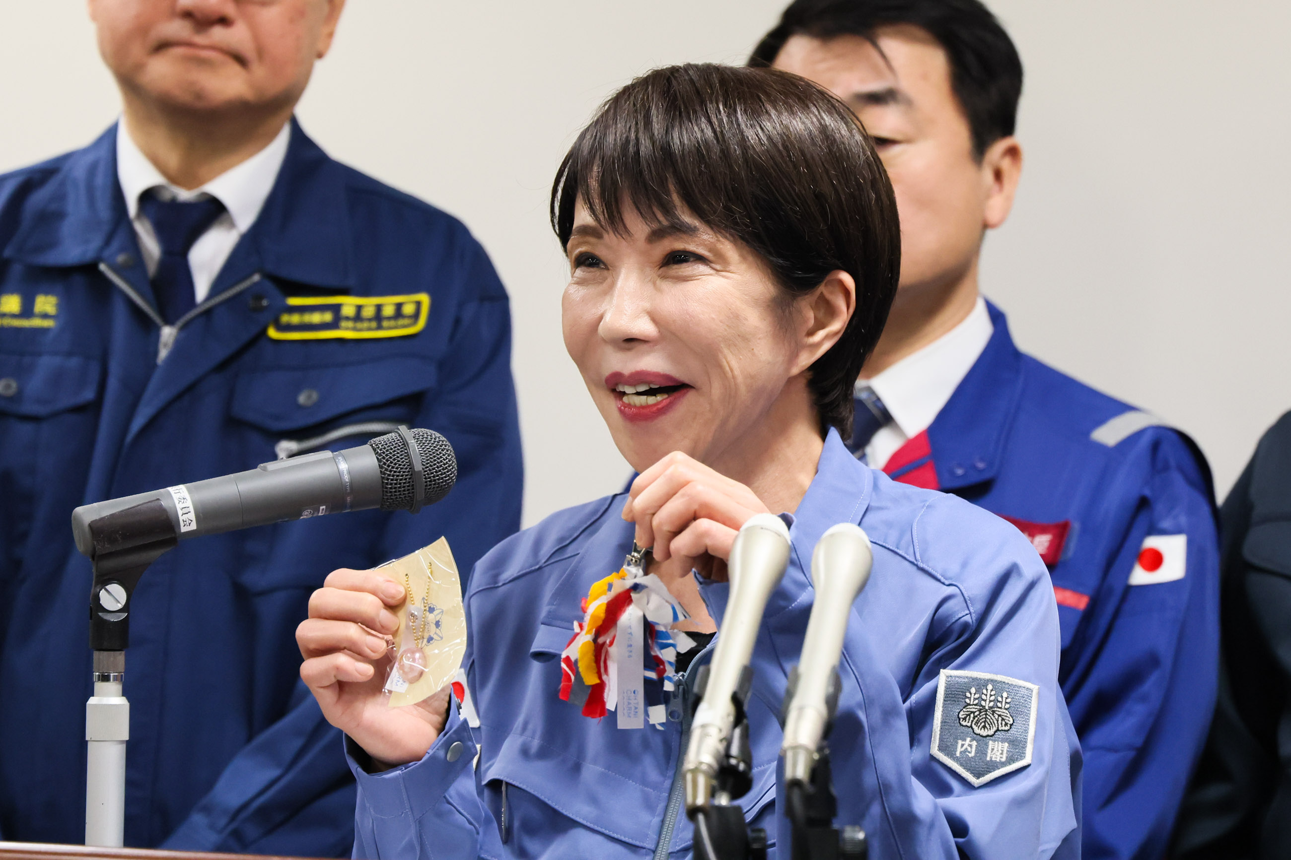 会見を行う高市総理１