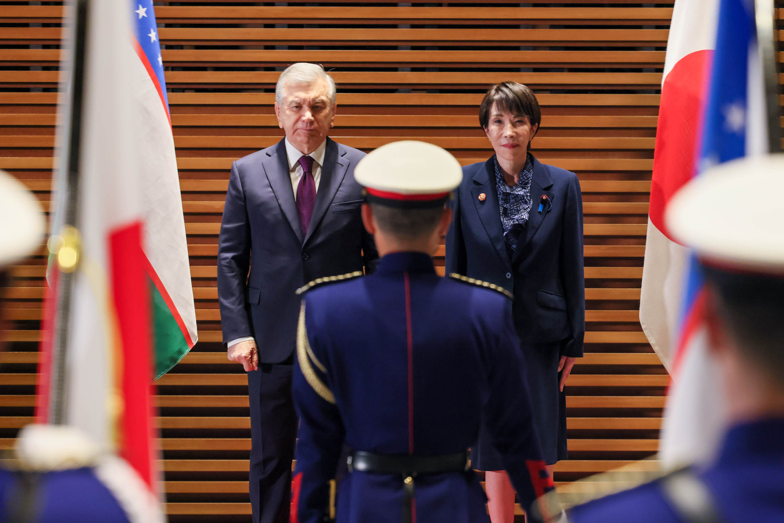 儀じょう隊による栄誉礼及び儀じょう１