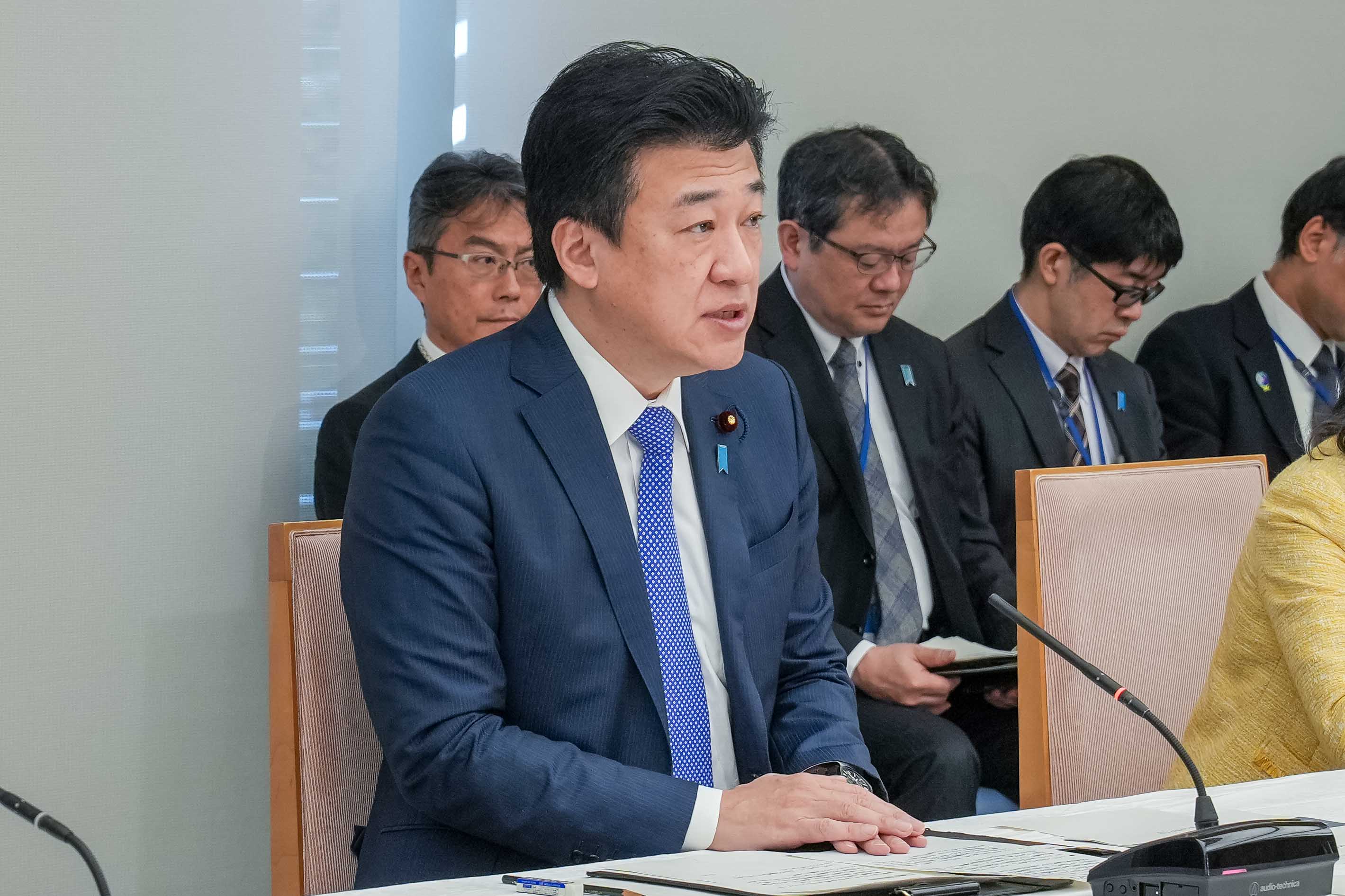 会議のまとめを行う木原官房長官１