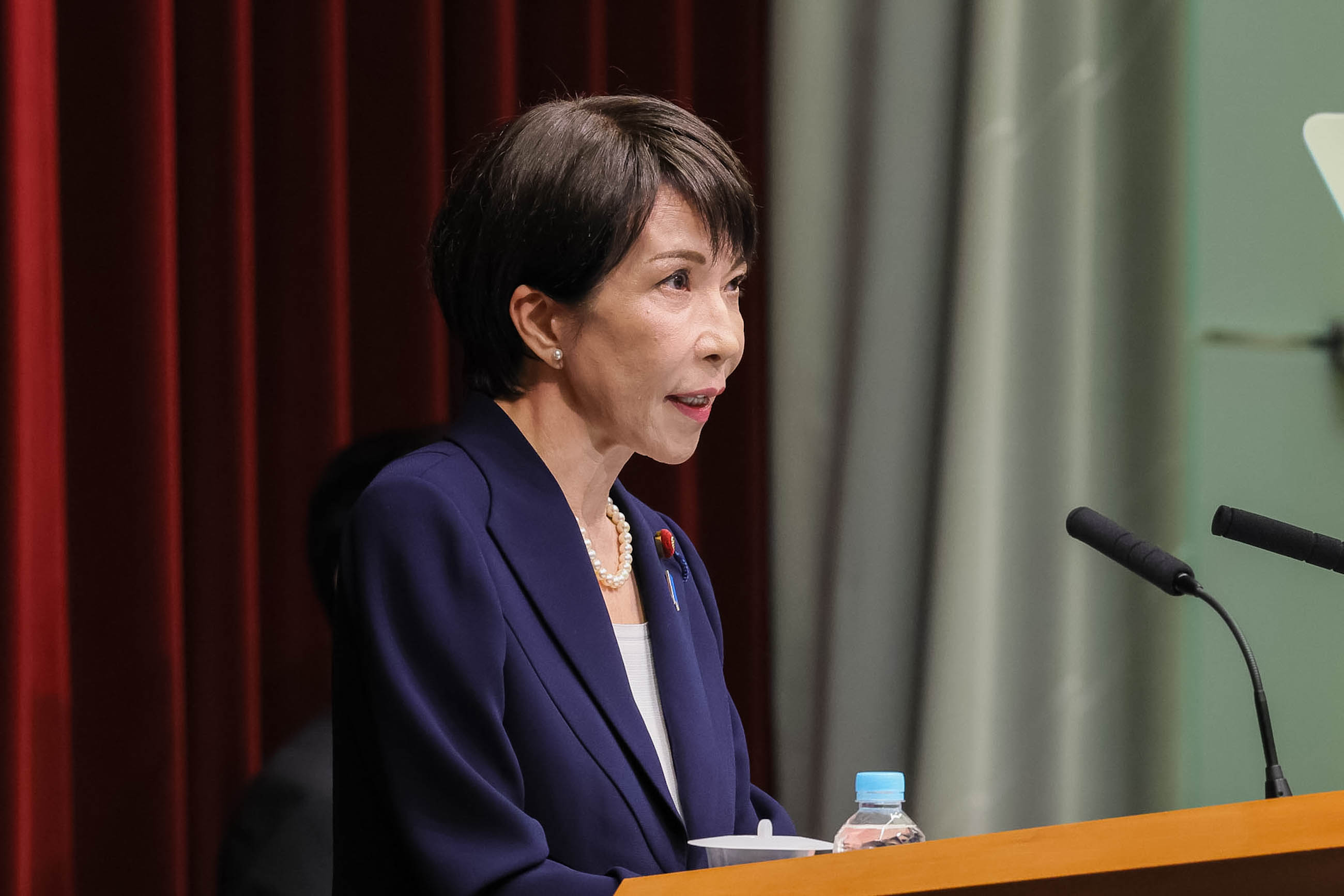 会見する高市総理２