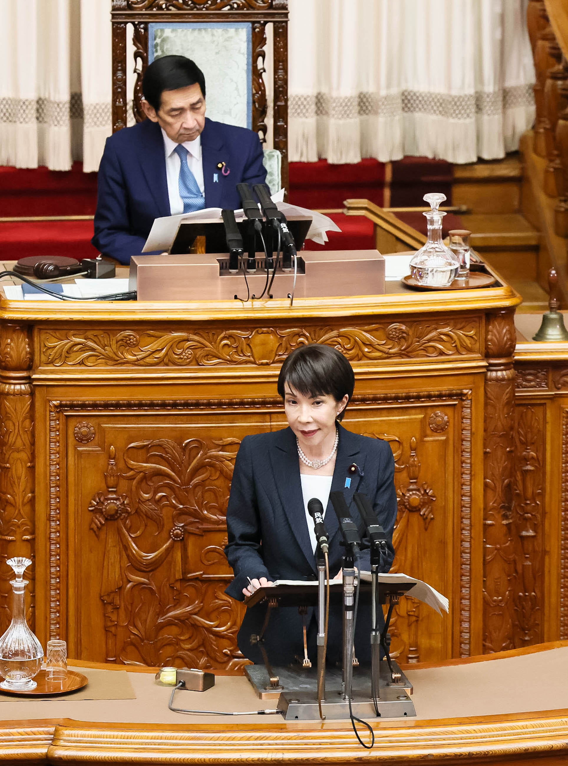 参議院本会議で施政方針演説を行う高市総理７