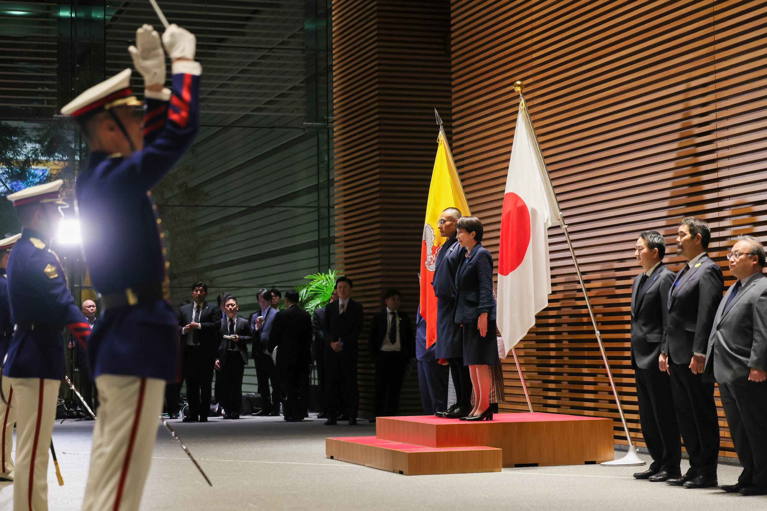 自衛隊による栄誉礼及び儀じょう１