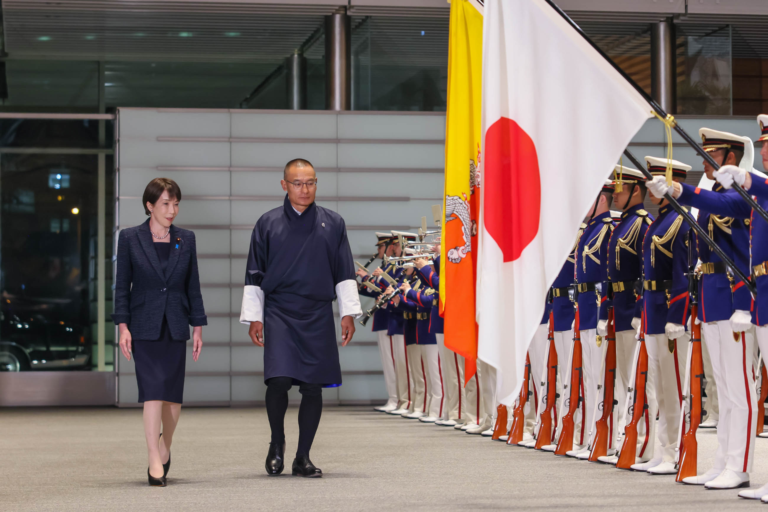 自衛隊による栄誉礼及び儀じょう４