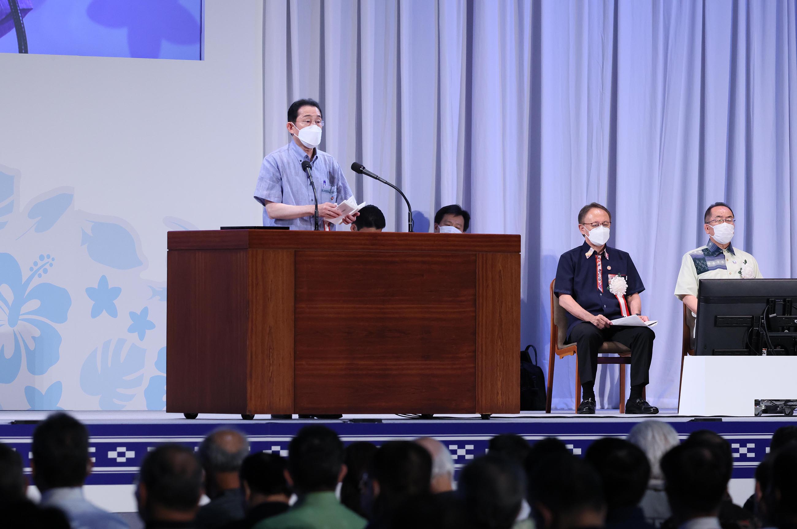 式辞を述べる岸田総理５