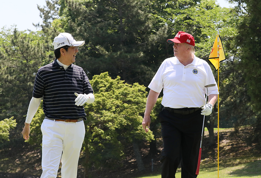 【愚策】安倍晋三「私がトランプ大統領とゴルフするのは『安倍が電話をしたら仲良いトランプが報復する』と北朝鮮への抑止力のためにやっていた」