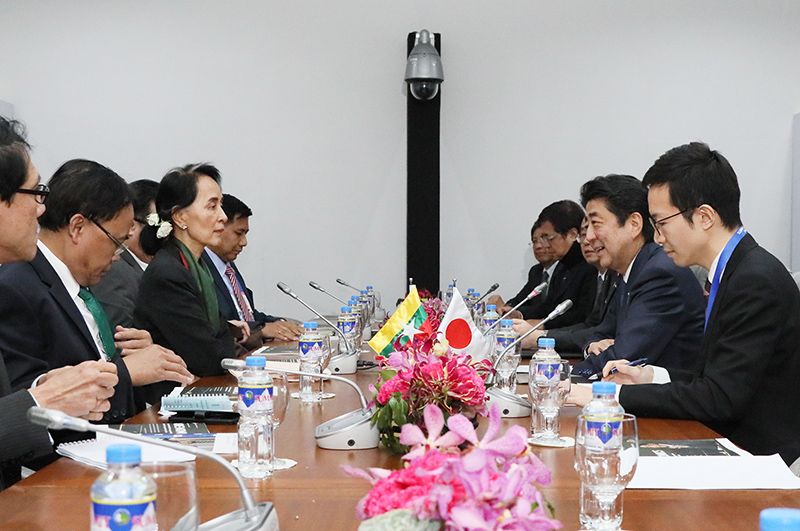 アウン・サン・スー・チー・ミャンマー国家最高顧問との会談