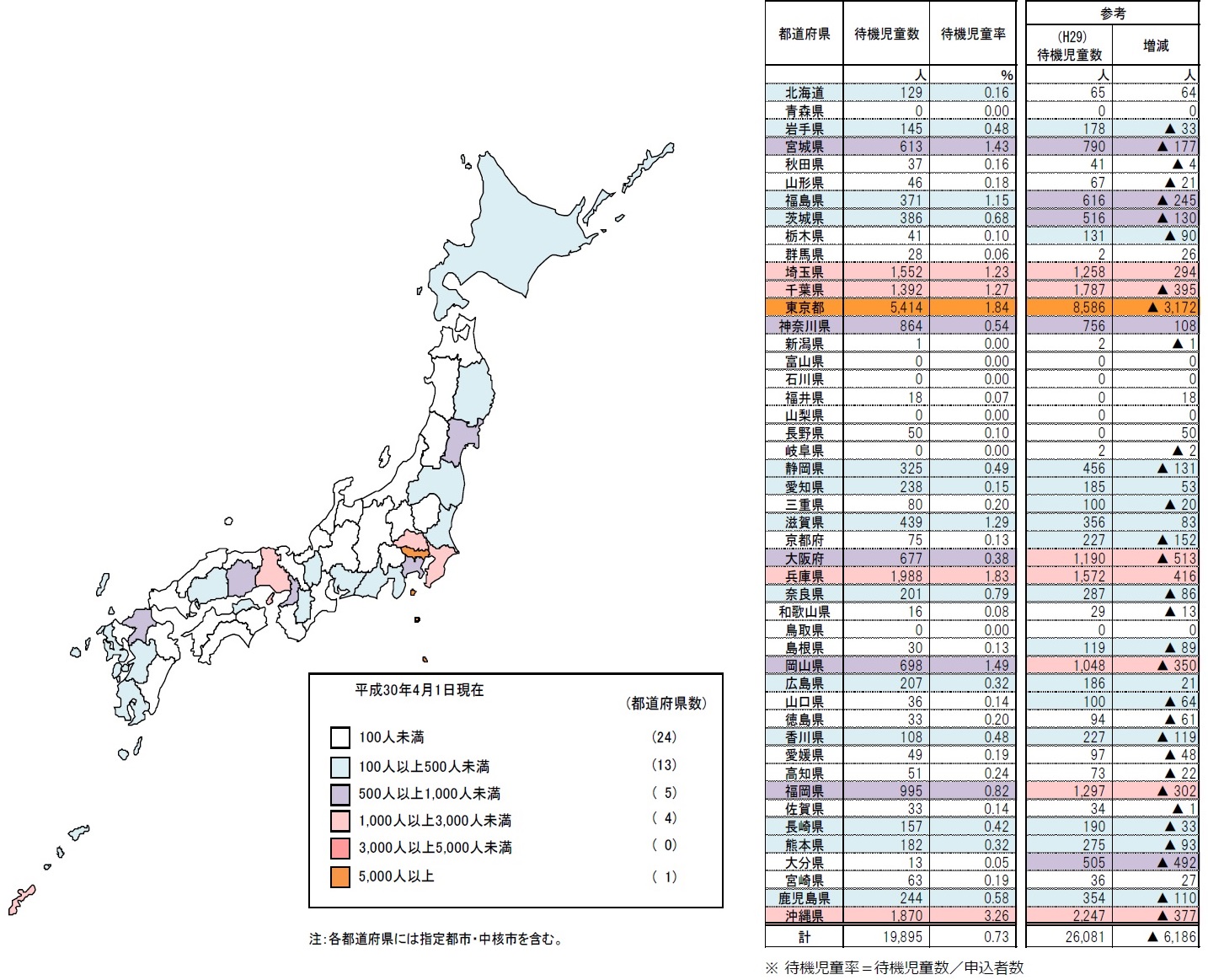 全国待機児童マップ