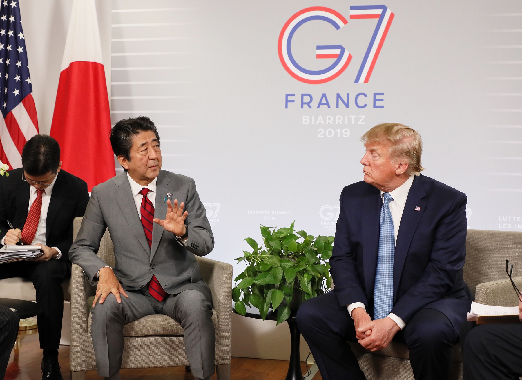 日米貿易交渉に関する日米両首脳の記者会見