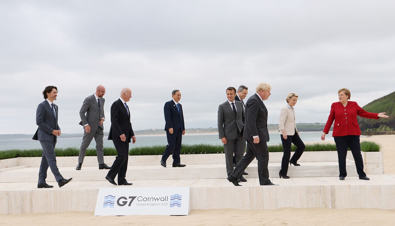 Ｇ７首脳との集合写真撮影４