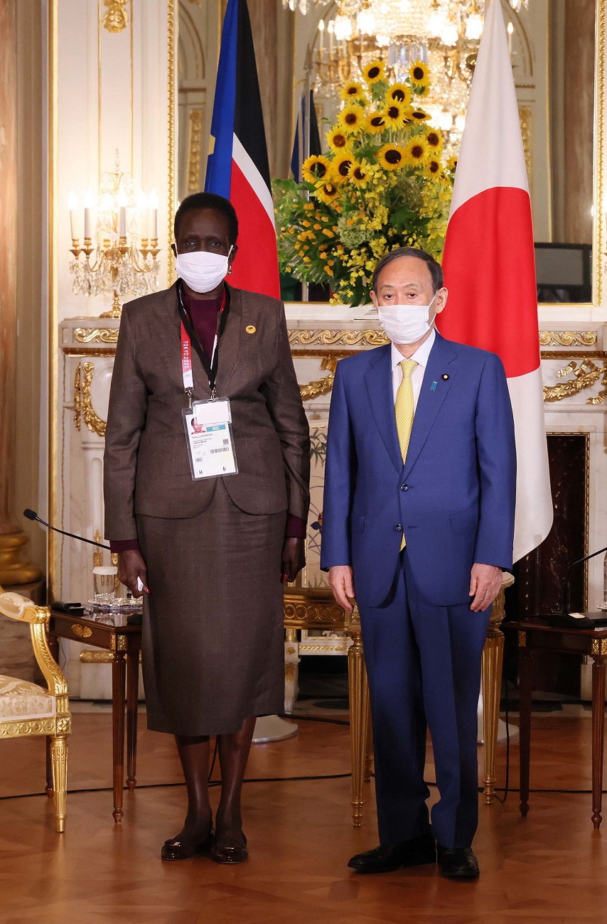 レベッカ・ニャンデン・デ・マビオール南スーダン副大統領による表敬２