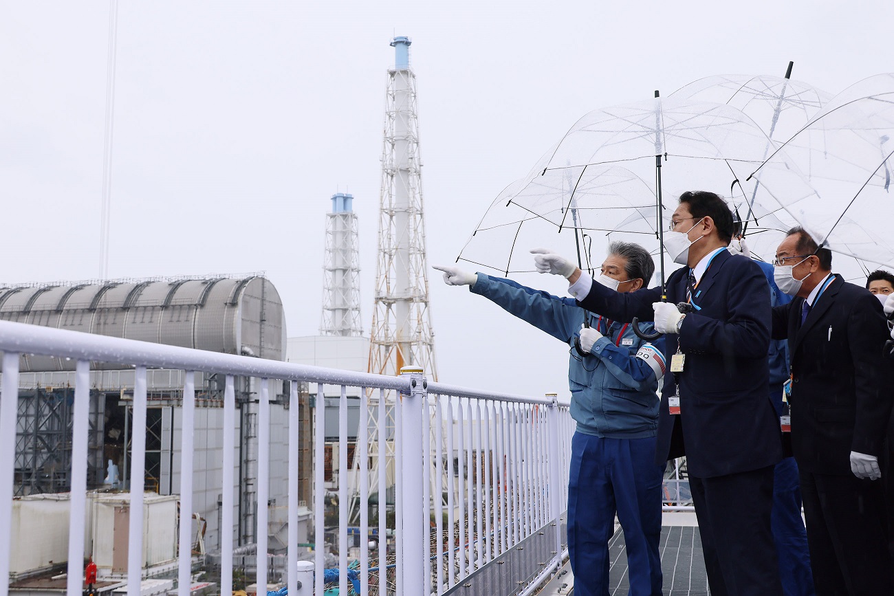 東京電力福島第一原子力発電所を視察する岸田総理１