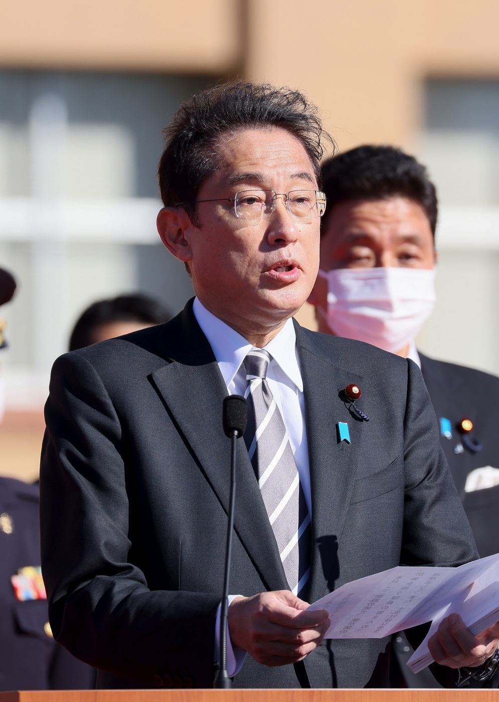 訓示を行う岸田総理１