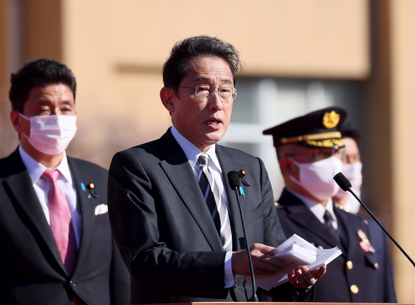 訓示を行う岸田総理３