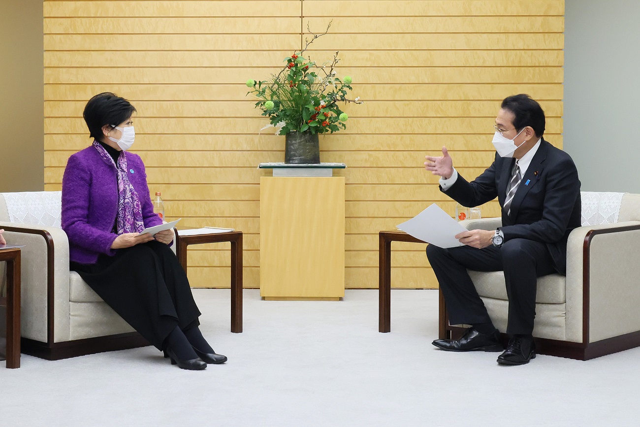 面会する岸田総理３