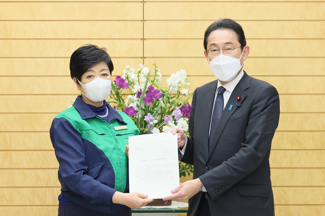 面会する岸田総理１